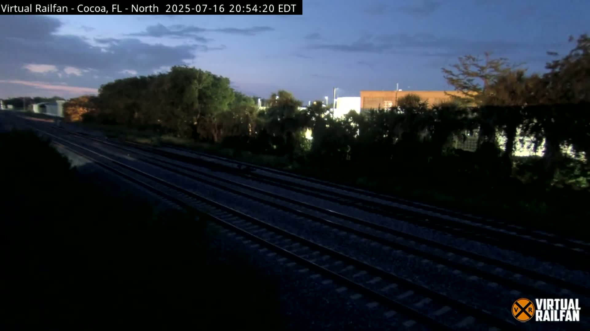 Cocoa, Florida East Coast Railway Brightline Live Cam - Cocoa, Brevard, Florida, USA