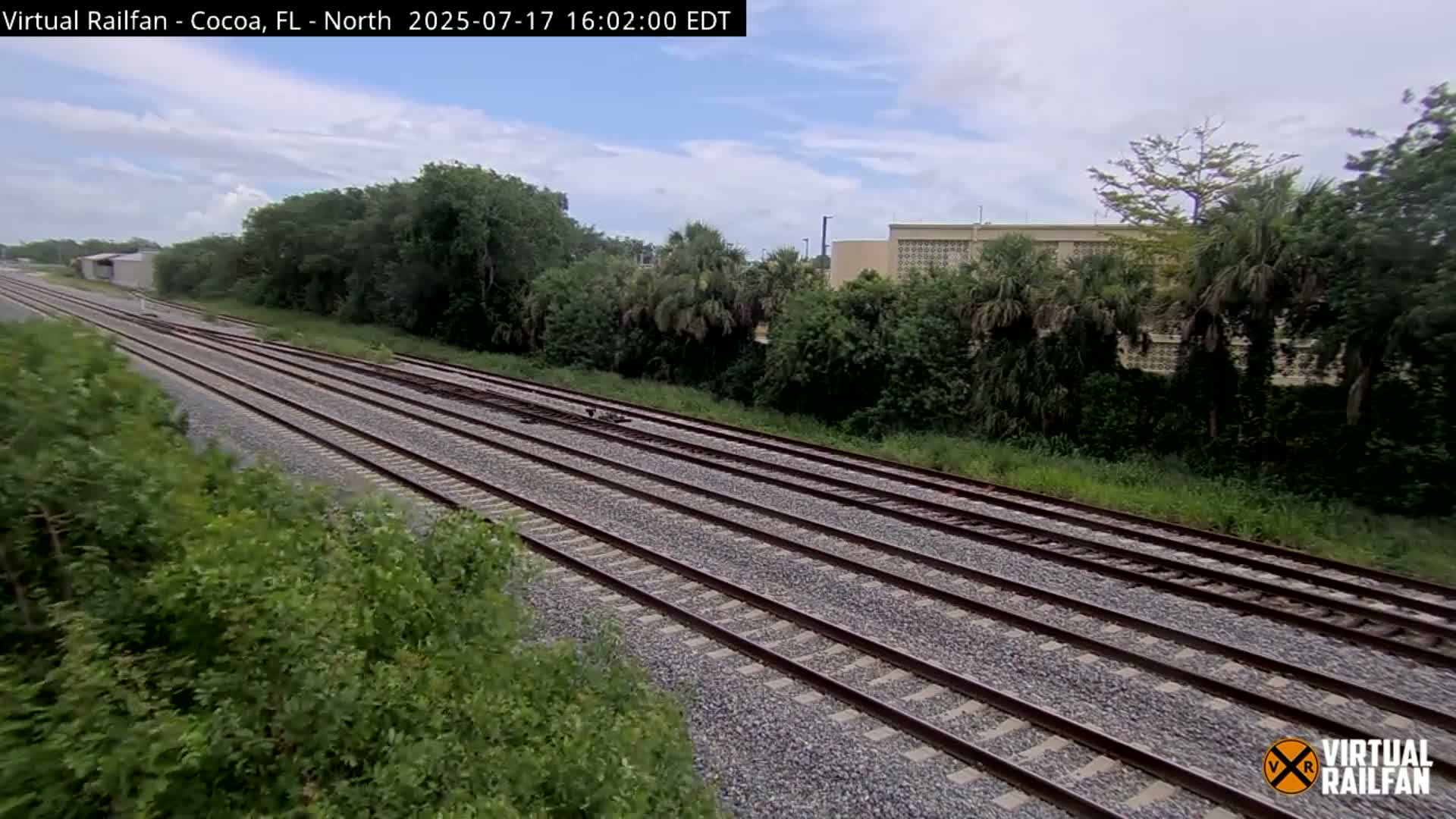 Cocoa, Florida East Coast Railway Brightline Live Cam - Cocoa, Brevard, Florida, USA