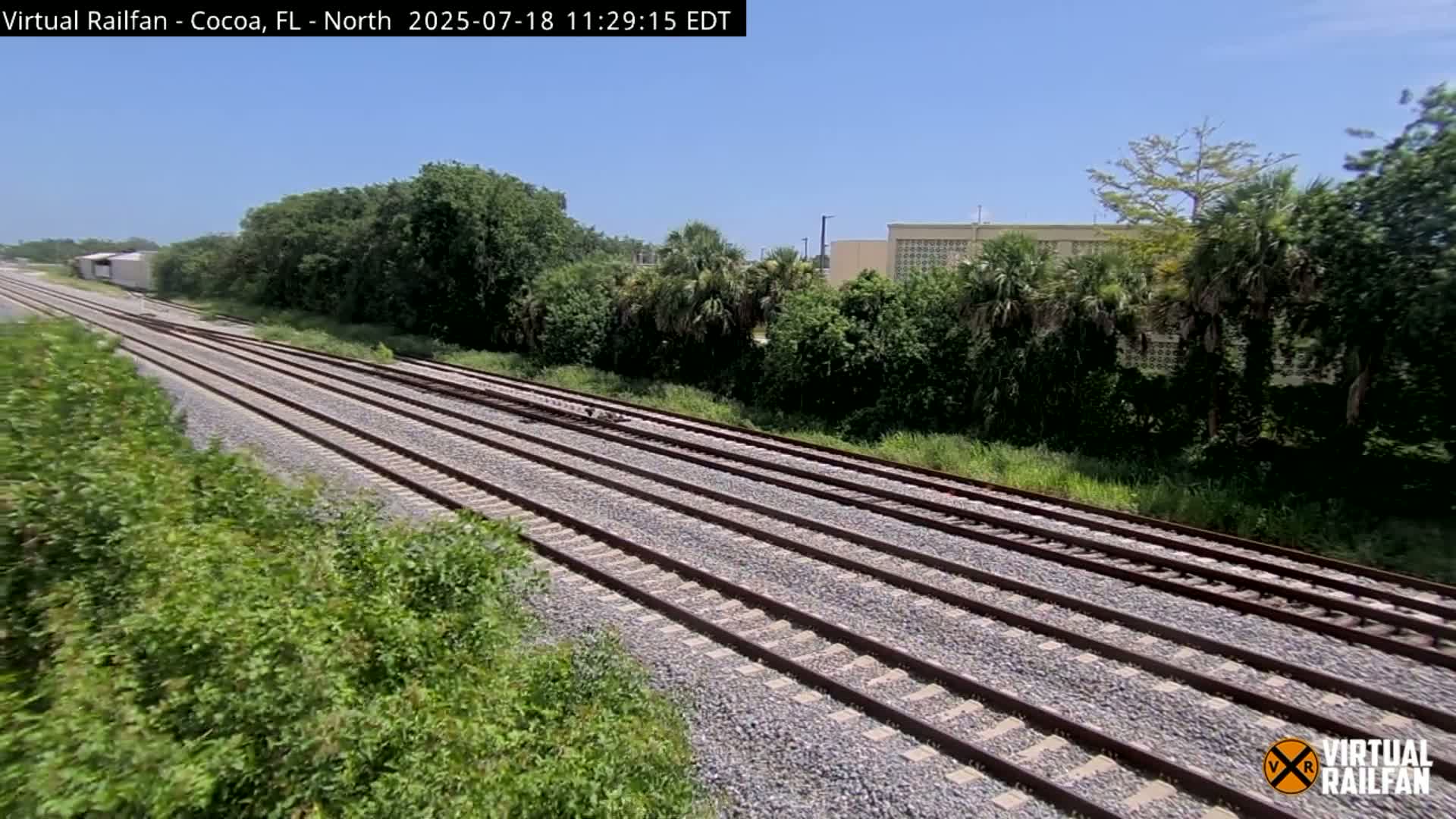 Cocoa, Florida East Coast Railway Brightline Live Cam - Cocoa, Brevard, Florida, USA