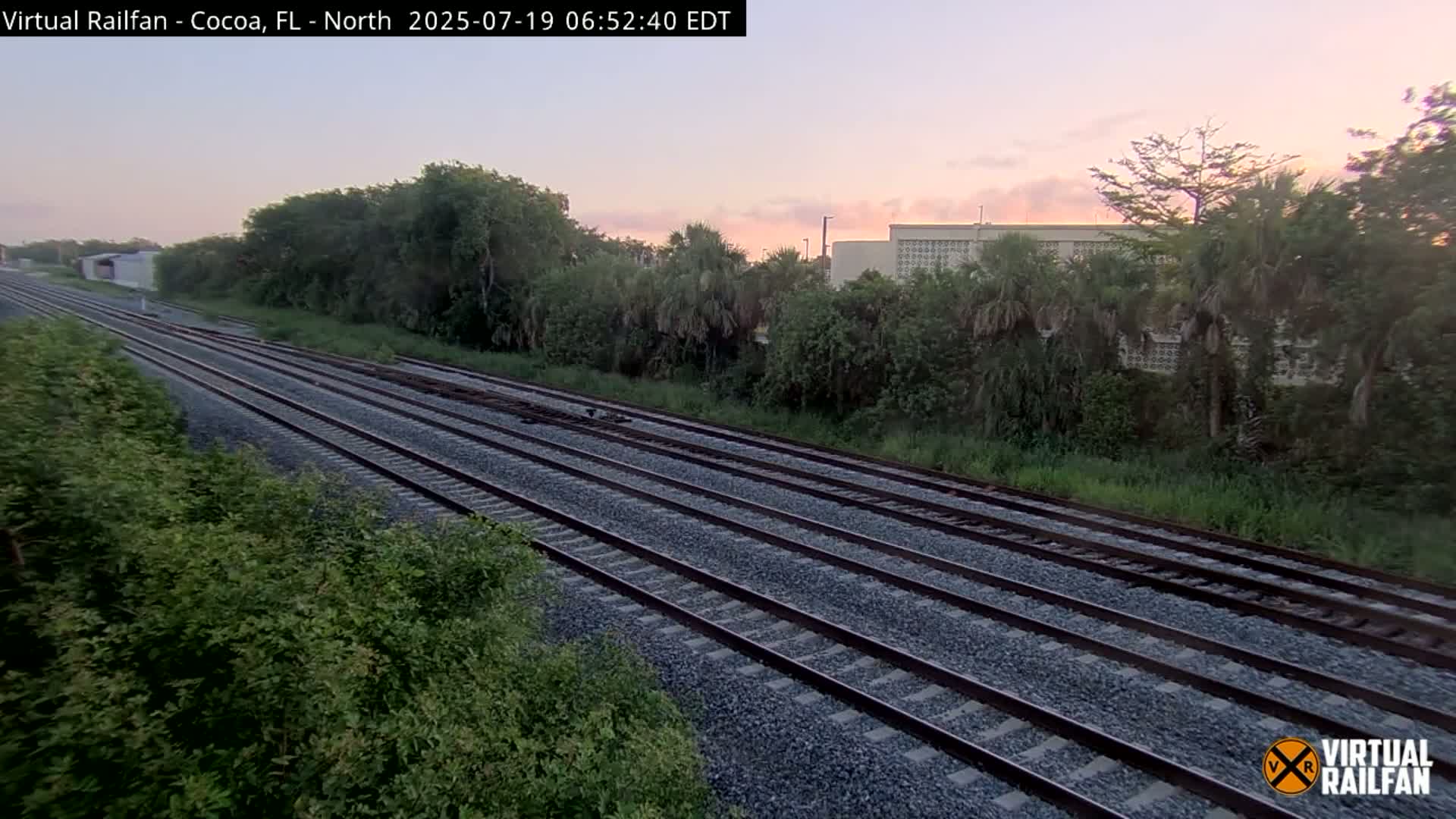 Cocoa, Florida East Coast Railway Brightline Live Cam - Cocoa, Brevard, Florida, USA