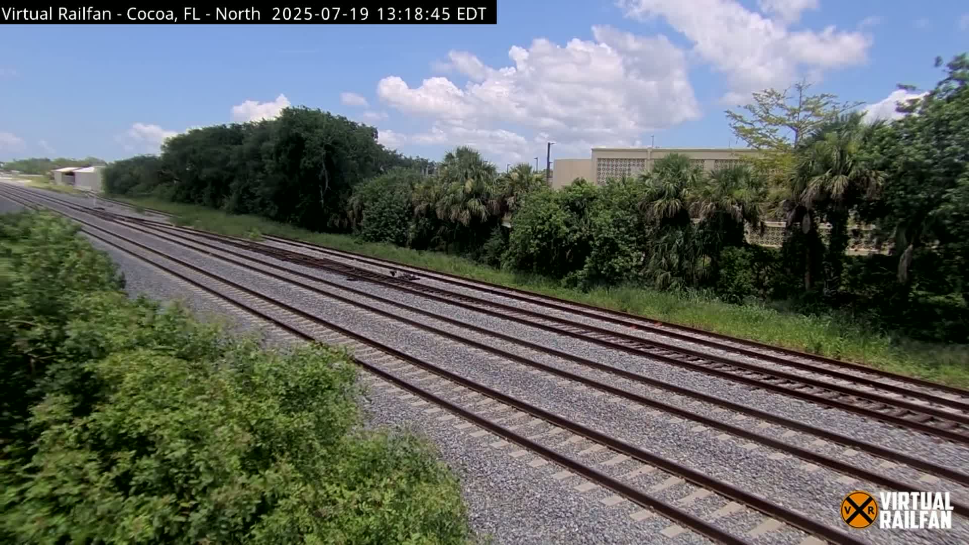 Cocoa, Florida East Coast Railway Brightline Live Cam - Cocoa, Brevard, Florida, USA