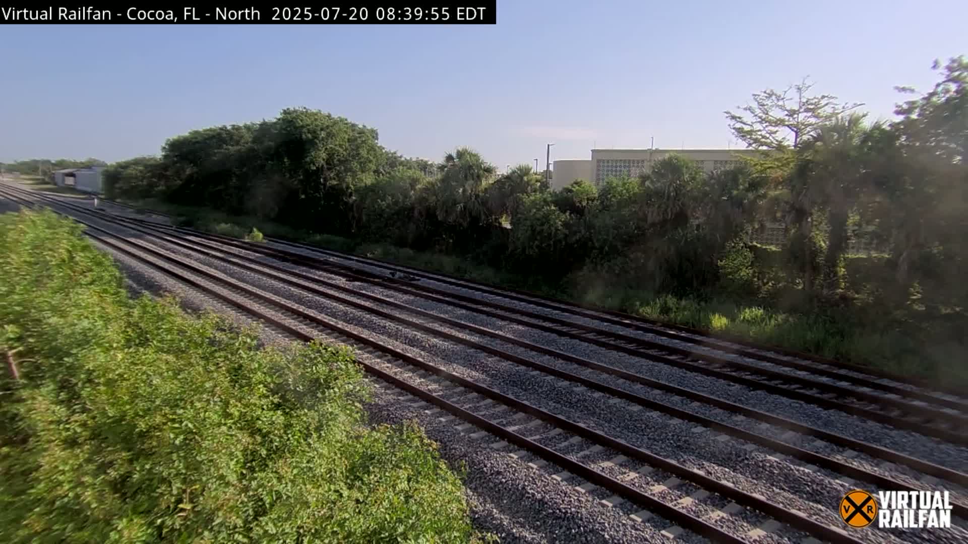 Cocoa, Florida East Coast Railway Brightline Live Cam - Cocoa, Brevard, Florida, USA
