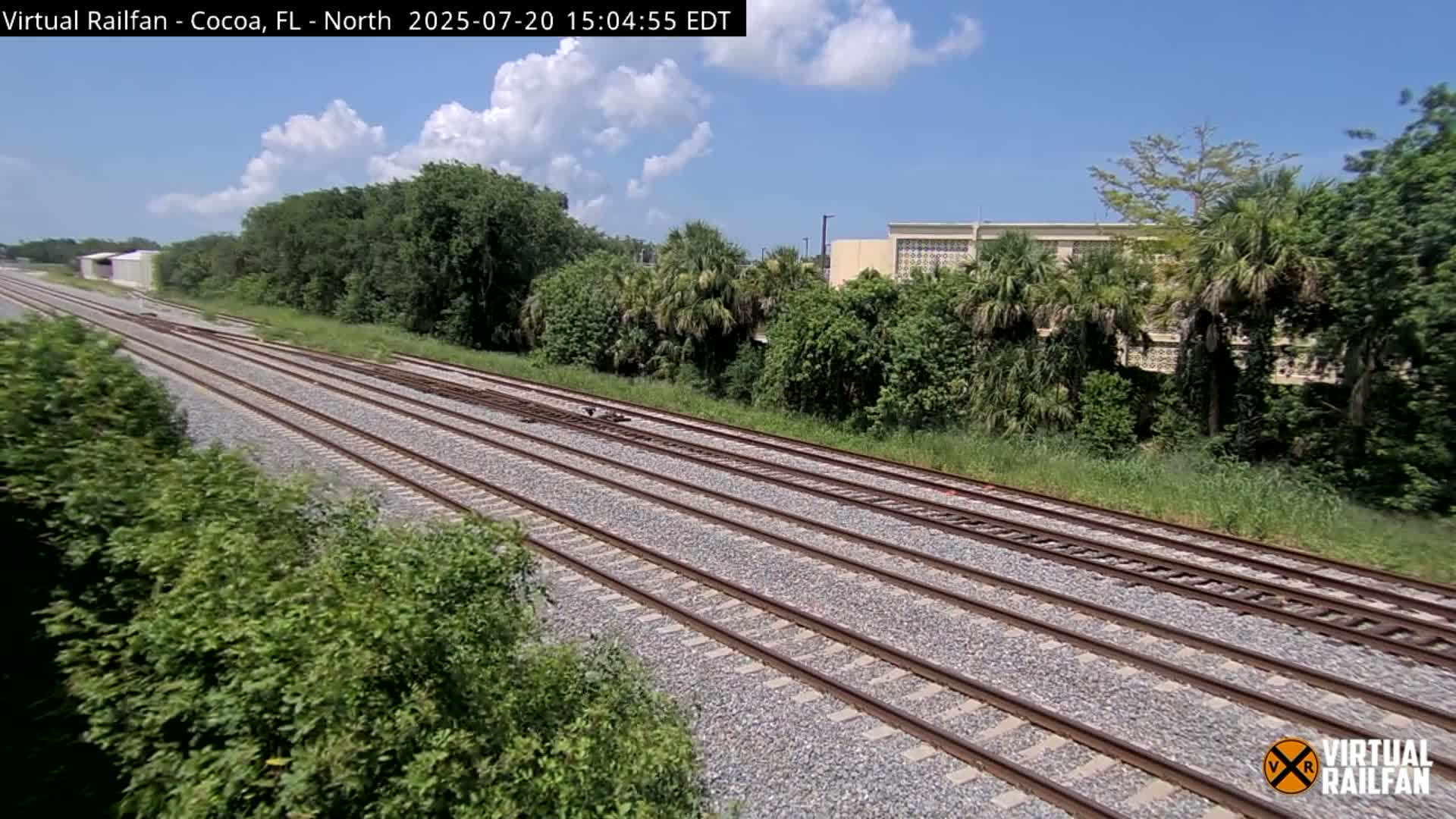 Cocoa, Florida East Coast Railway Brightline Live Cam - Cocoa, Brevard, Florida, USA