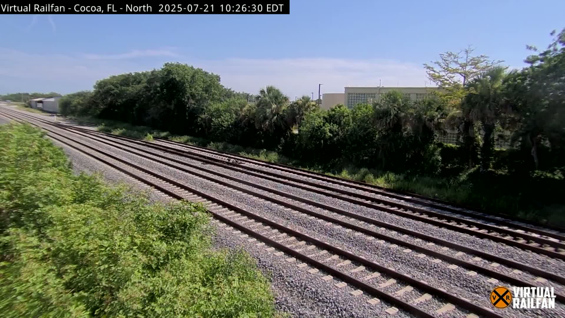 Cocoa, Florida East Coast Railway Brightline Live Cam - Cocoa, Brevard, Florida, USA
