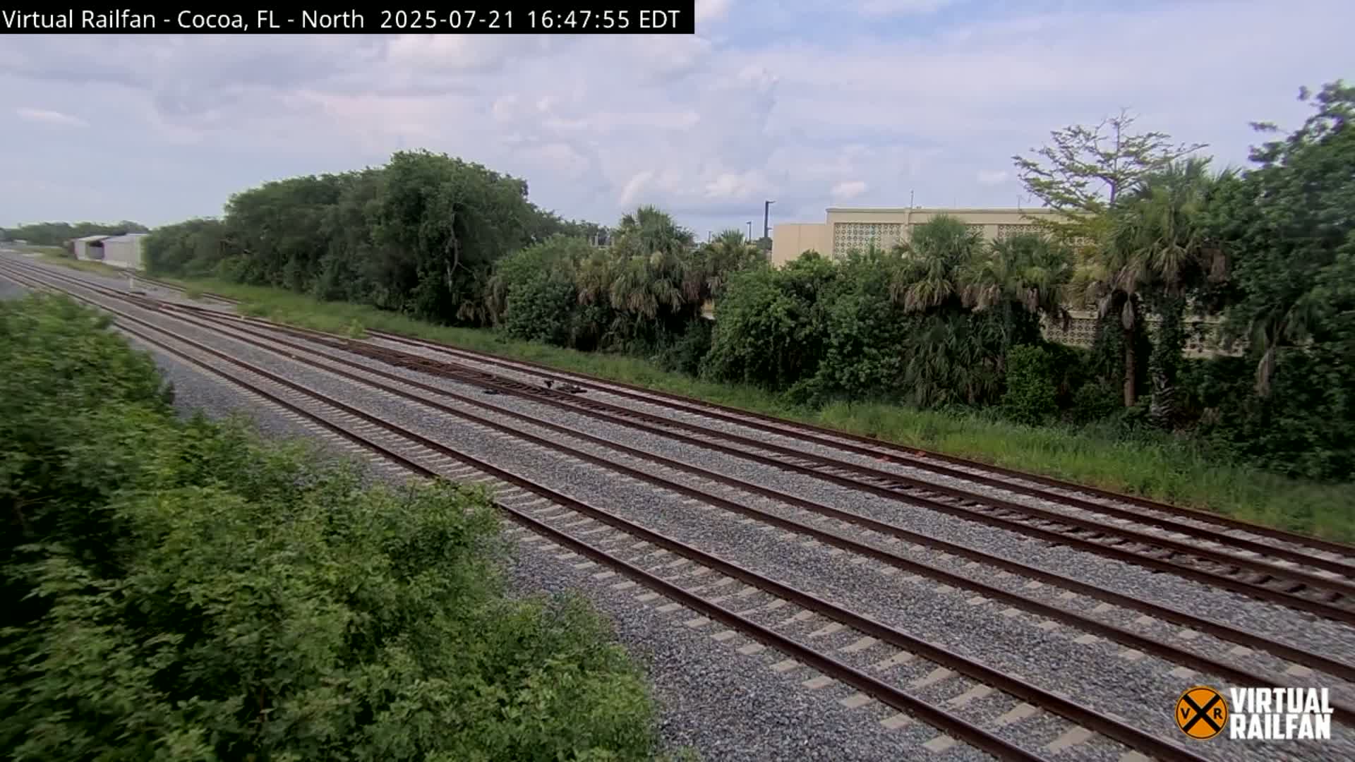 Cocoa, Florida East Coast Railway Brightline Live Cam - Cocoa, Brevard, Florida, USA