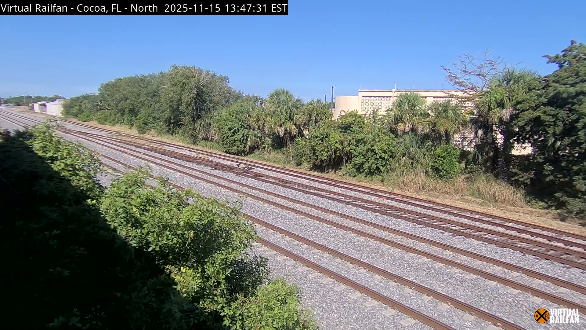 Cocoa, Florida East Coast Railway Brightline Live Cam - Cocoa, Brevard, Florida, USA