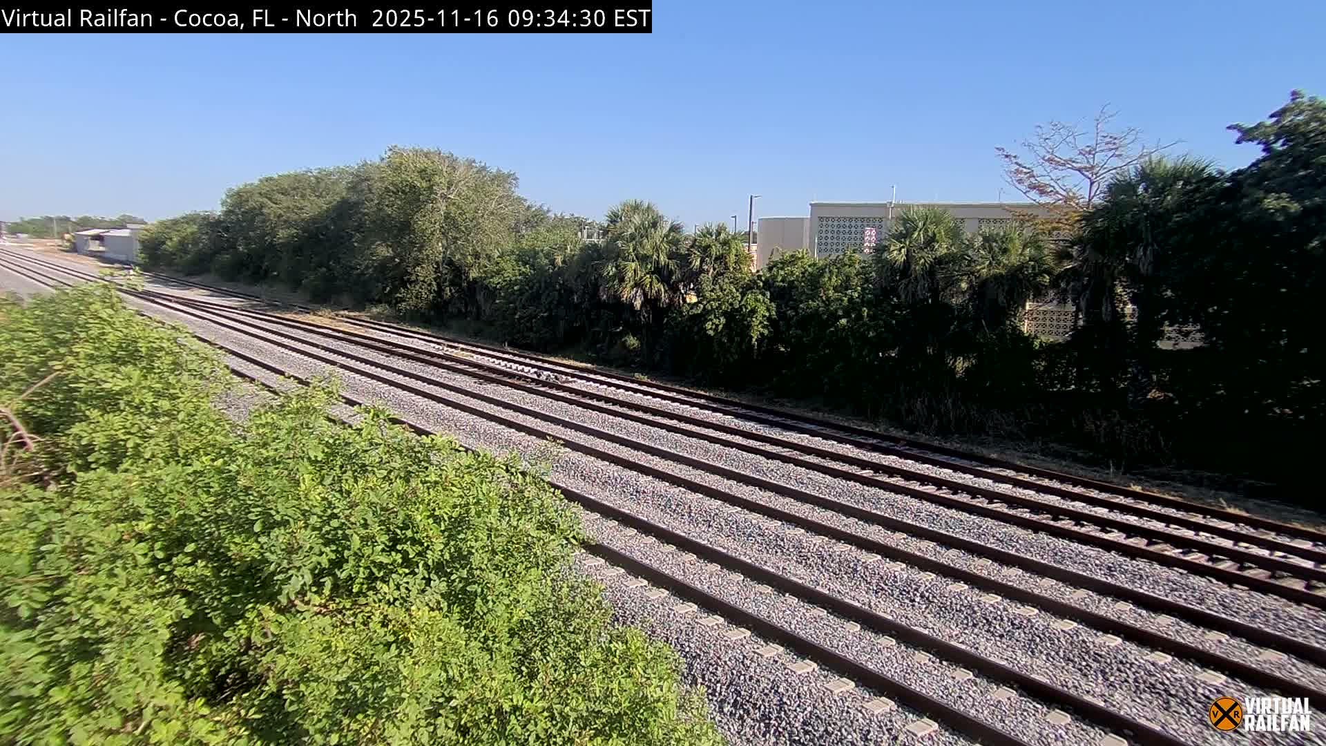 Cocoa, Florida East Coast Railway Brightline Live Cam - Cocoa, Brevard, Florida, USA