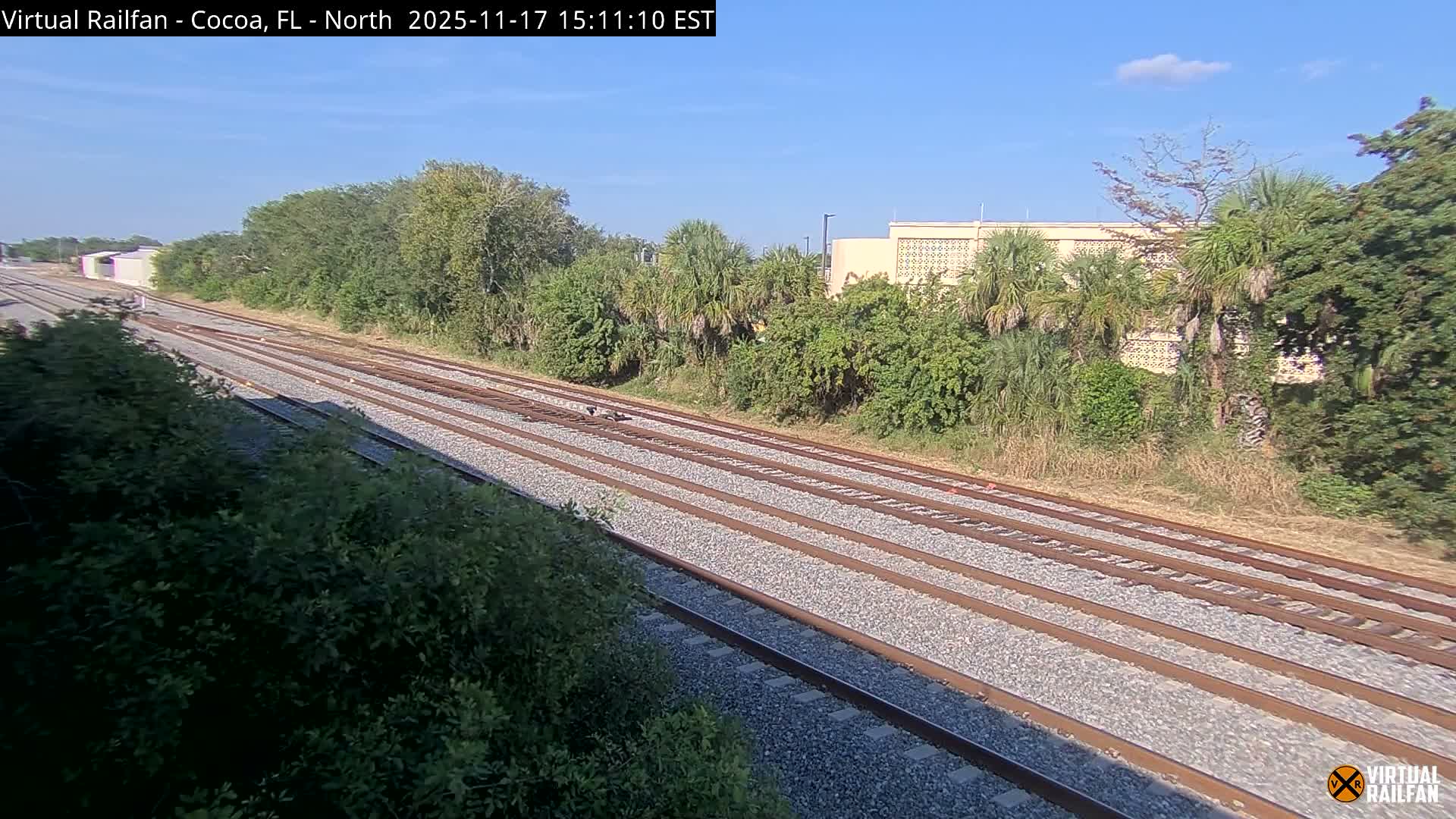 Cocoa, Florida East Coast Railway Brightline Live Cam - Cocoa, Brevard, Florida, USA