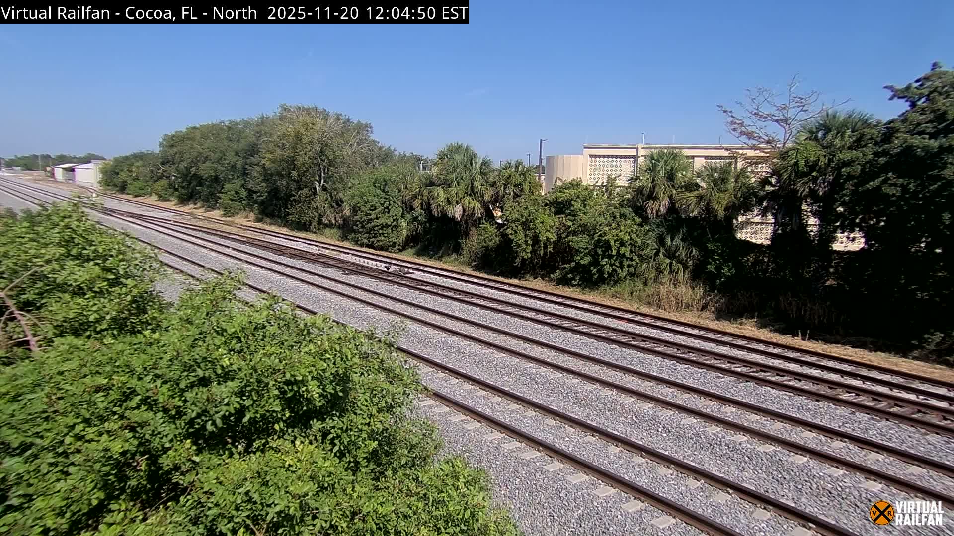 Cocoa, Florida East Coast Railway Brightline Live Cam - Cocoa, Brevard, Florida, USA
