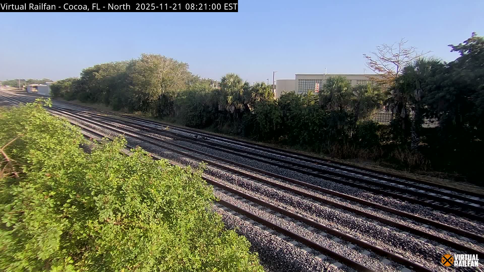 Cocoa, Florida East Coast Railway Brightline Live Cam - Cocoa, Brevard, Florida, USA