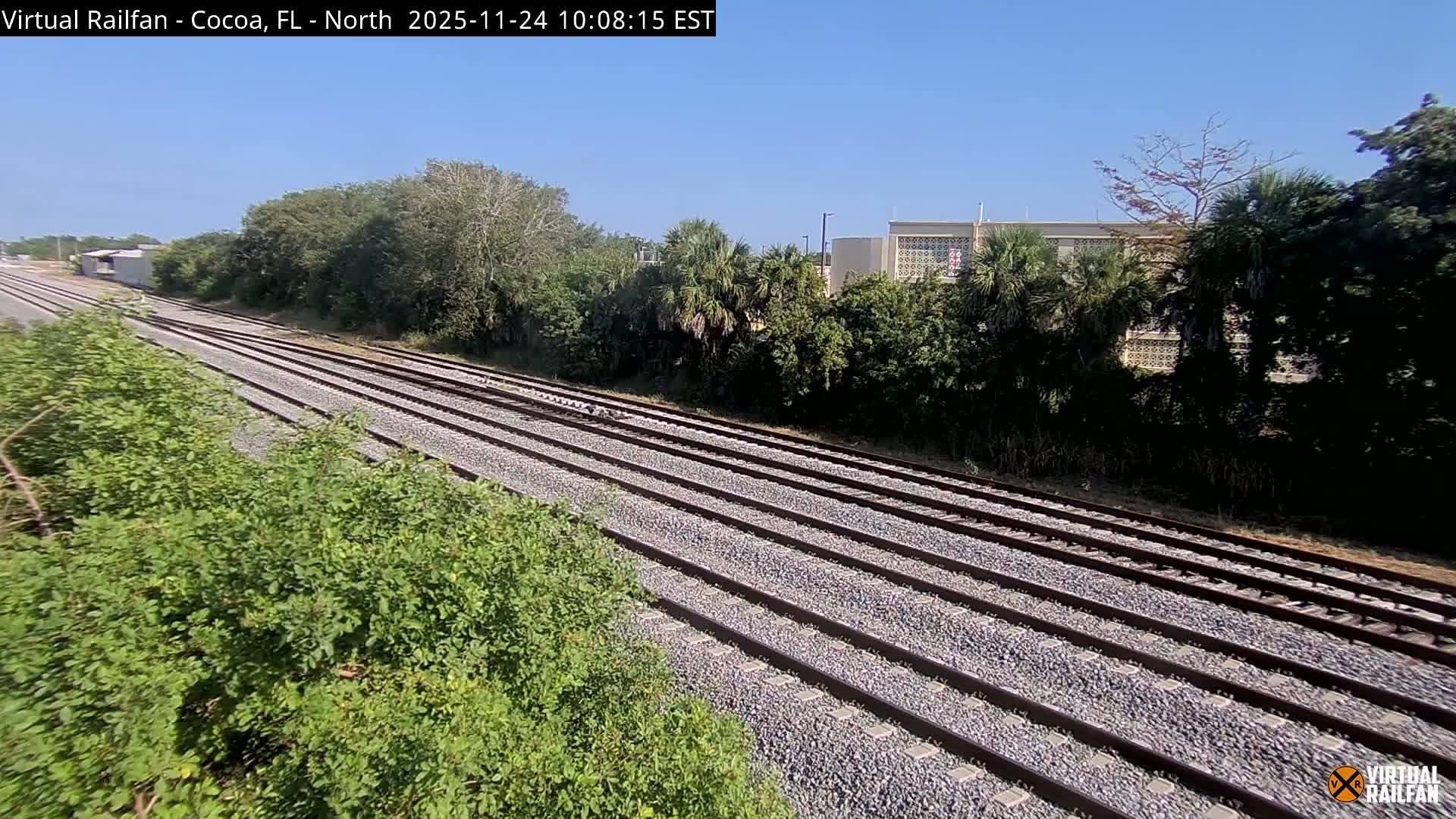 Cocoa, Florida East Coast Railway Brightline Live Cam - Cocoa, Brevard, Florida, USA