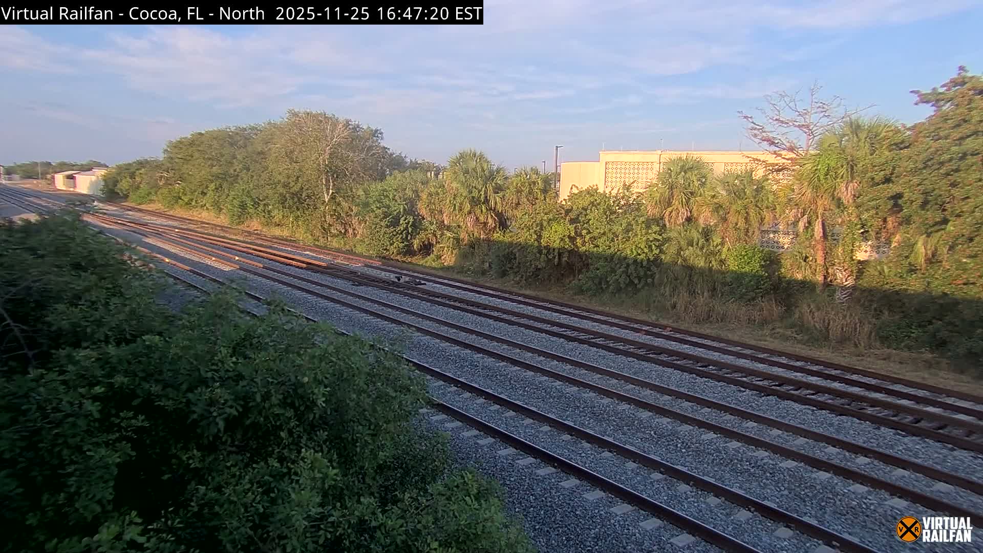 Cocoa, Florida East Coast Railway Brightline Live Cam - Cocoa, Brevard, Florida, USA