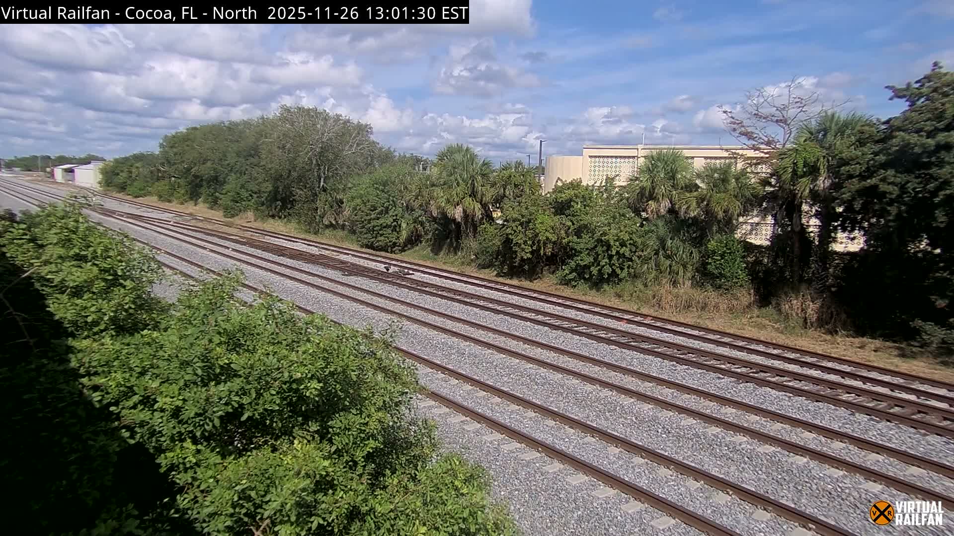 Cocoa, Florida East Coast Railway Brightline Live Cam - Cocoa, Brevard, Florida, USA
