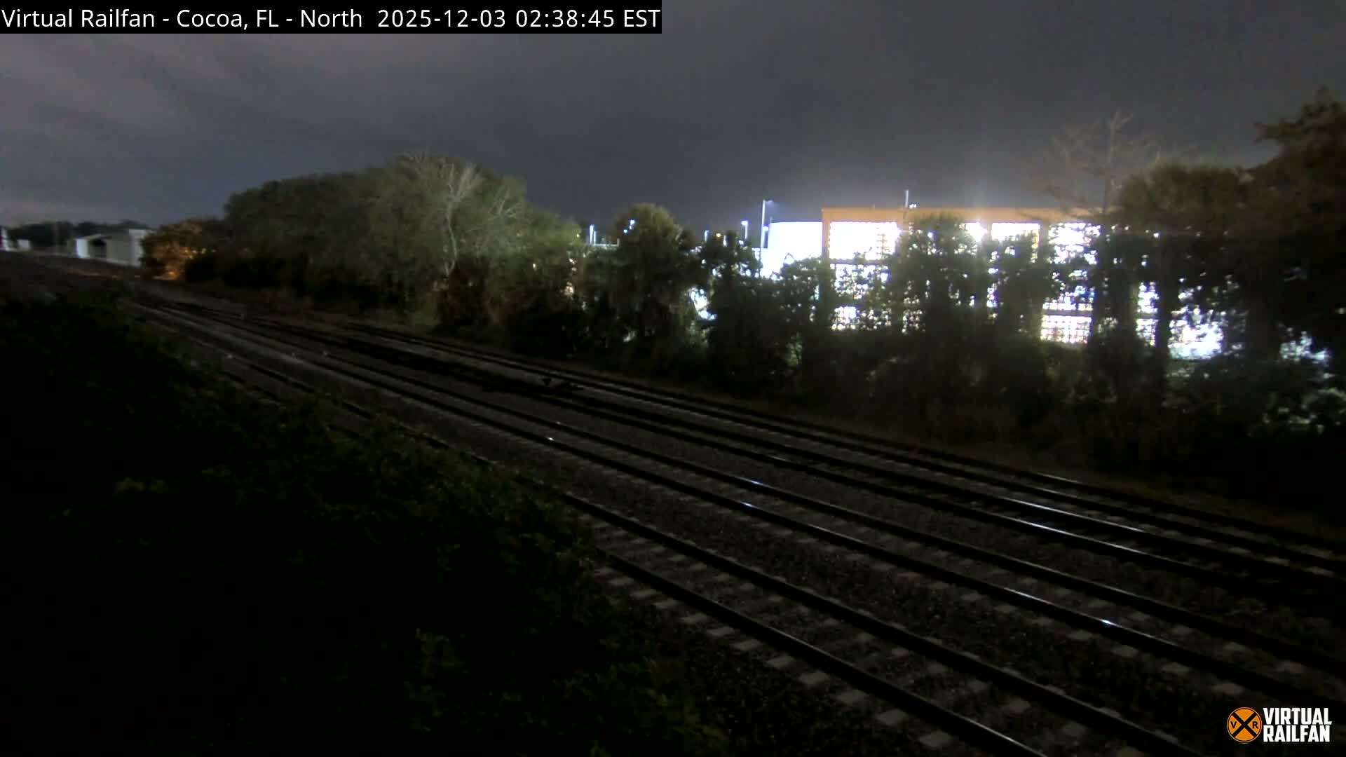 Cocoa, Florida East Coast Railway Brightline Live Cam - Cocoa, Brevard, Florida, USA
