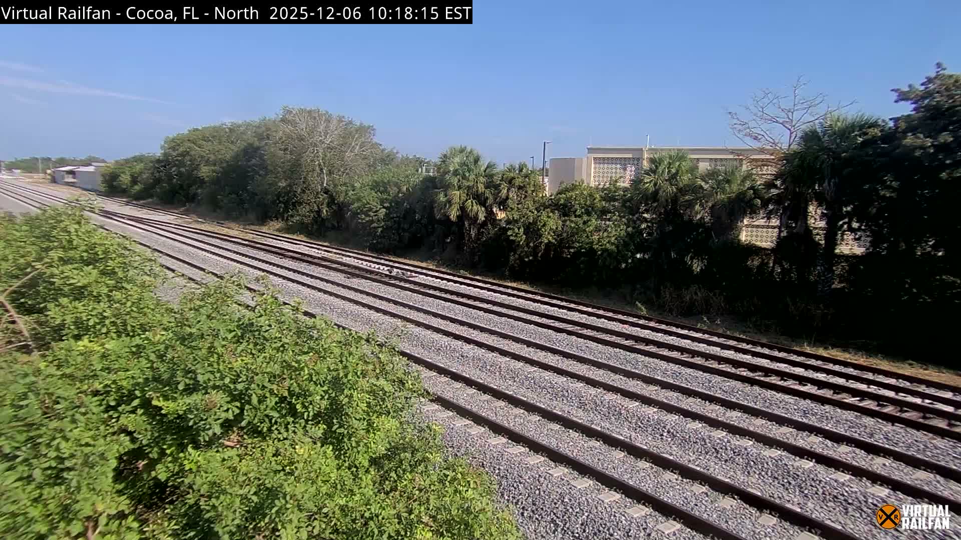 Cocoa, Florida East Coast Railway Brightline Live Cam - Cocoa, Brevard, Florida, USA