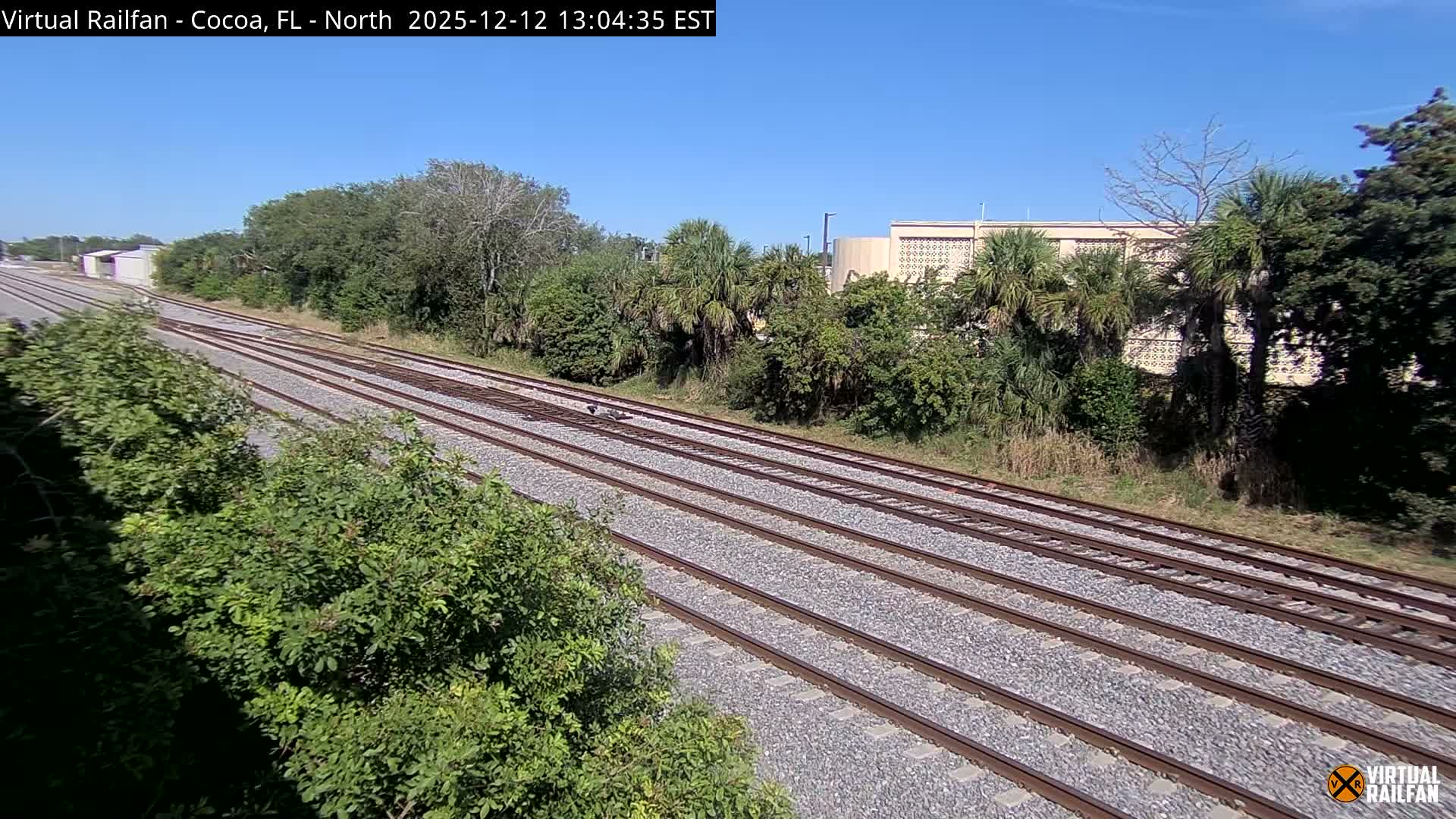 Cocoa, Florida East Coast Railway Brightline Live Cam - Cocoa, Brevard, Florida, USA