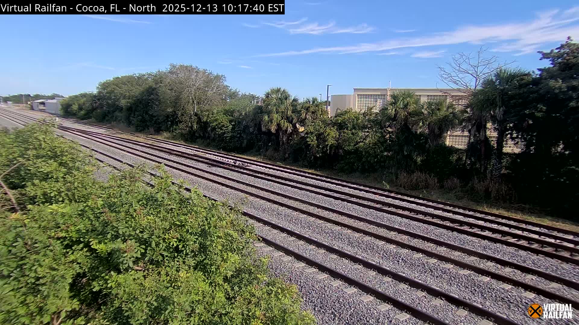 Cocoa, Florida East Coast Railway Brightline Live Cam - Cocoa, Brevard, Florida, USA