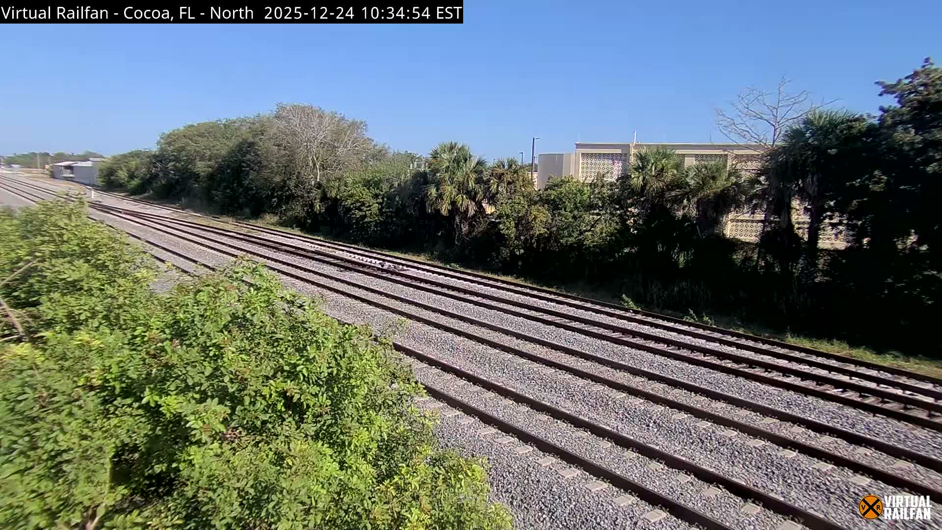 Cocoa, Florida East Coast Railway Brightline Live Cam - Cocoa, Brevard, Florida, USA