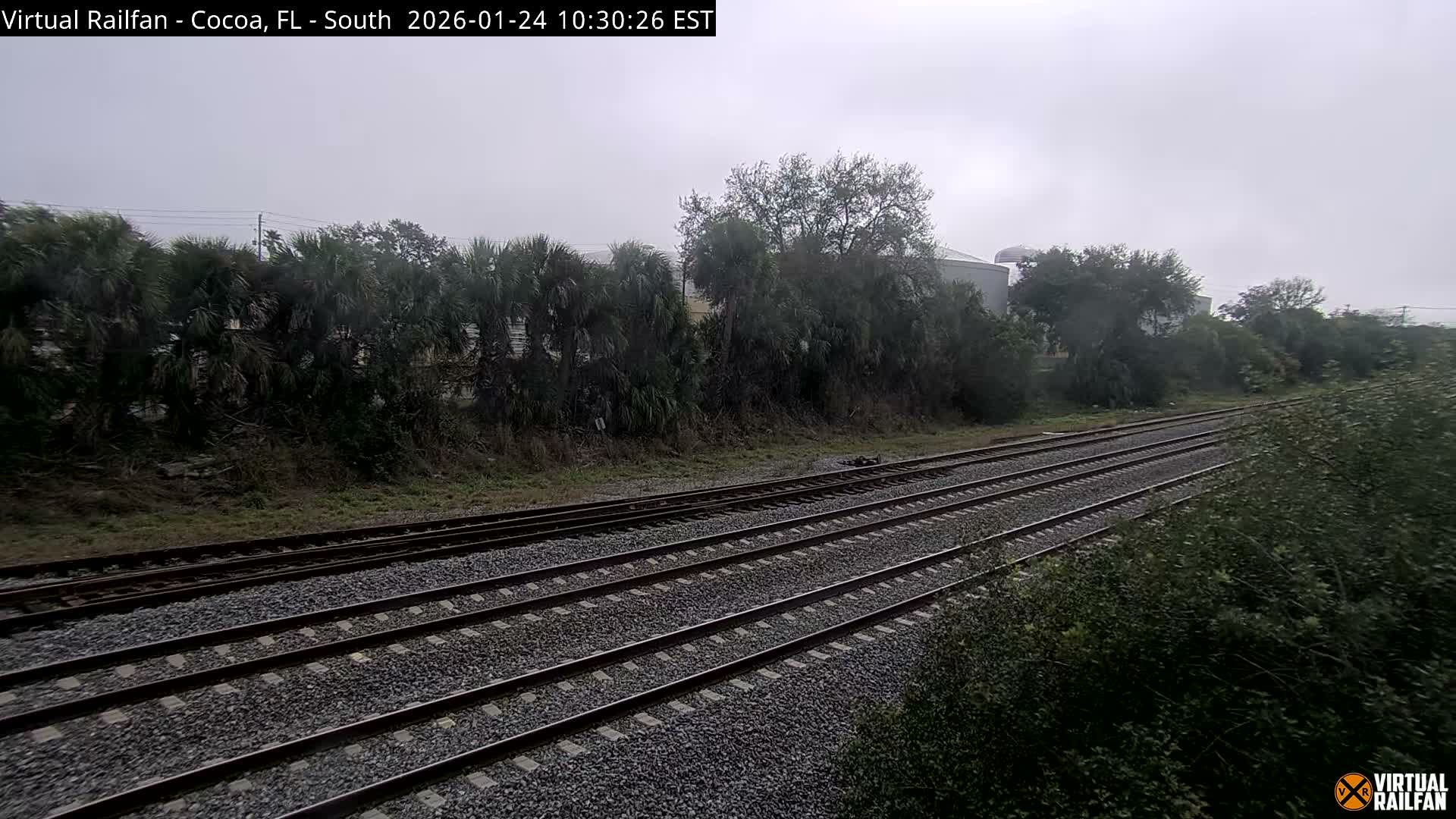 Cocoa, Florida East Coast Railway Brightline Live Cam - Cocoa, Brevard, Florida, USA