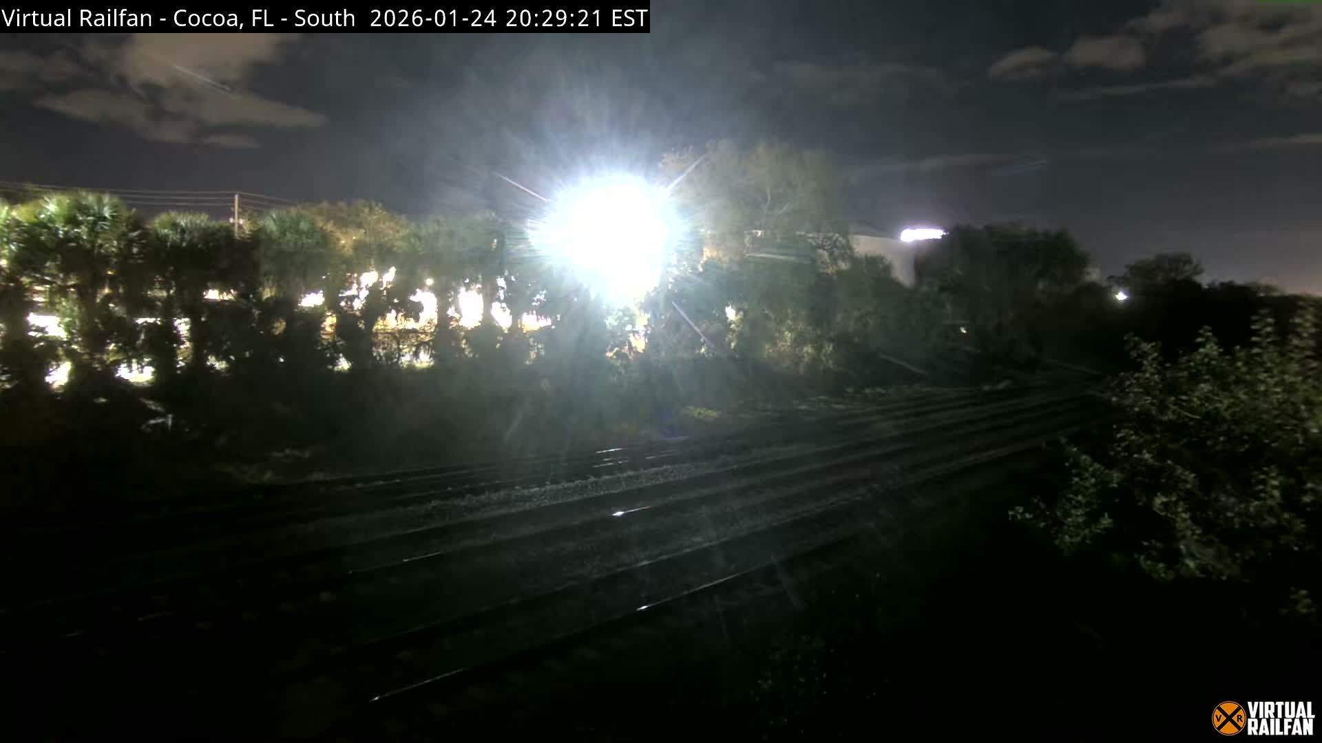 Cocoa, Florida East Coast Railway Brightline Live Cam - Cocoa, Brevard, Florida, USA