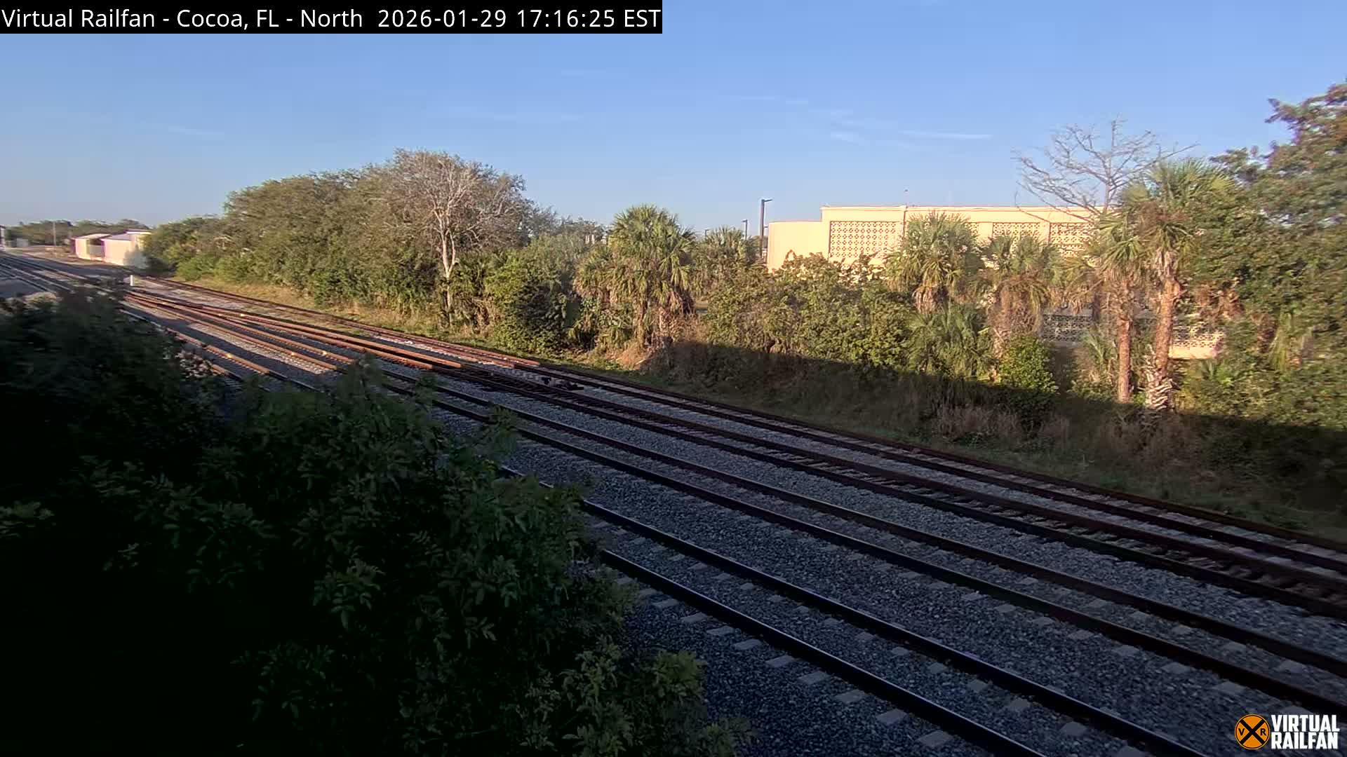 Cocoa, Florida East Coast Railway Brightline Live Cam - Cocoa, Brevard, Florida, USA