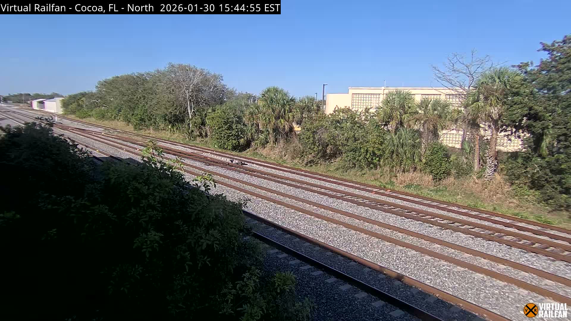 Cocoa, Florida East Coast Railway Brightline Live Cam - Cocoa, Brevard, Florida, USA