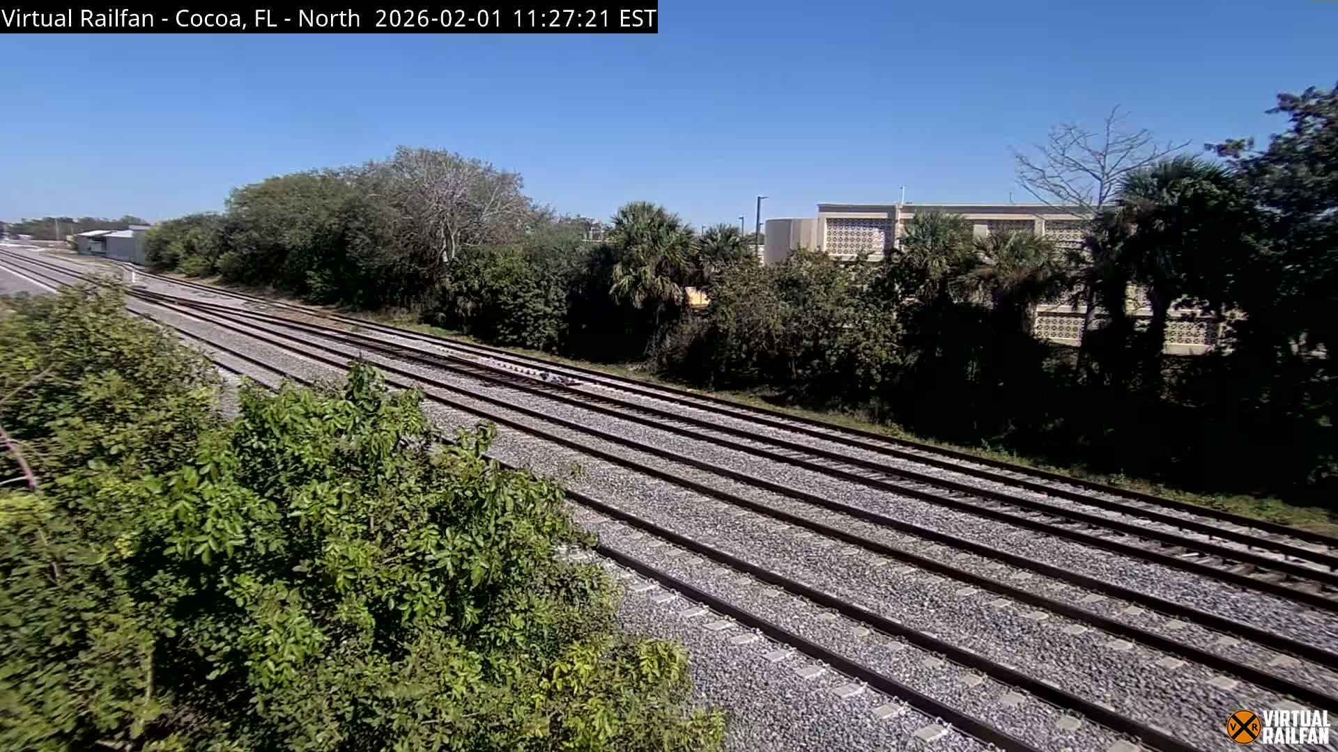 Cocoa, Florida East Coast Railway Brightline Live Cam - Cocoa, Brevard, Florida, USA