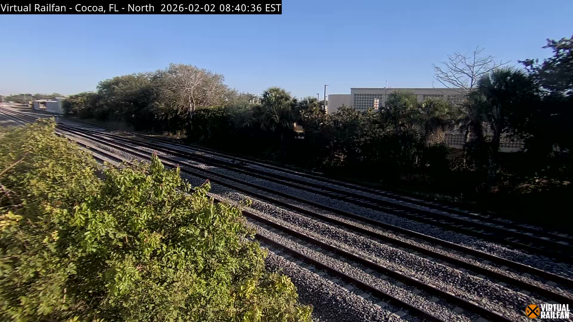 Cocoa, Florida East Coast Railway Brightline Live Cam - Cocoa, Brevard, Florida, USA