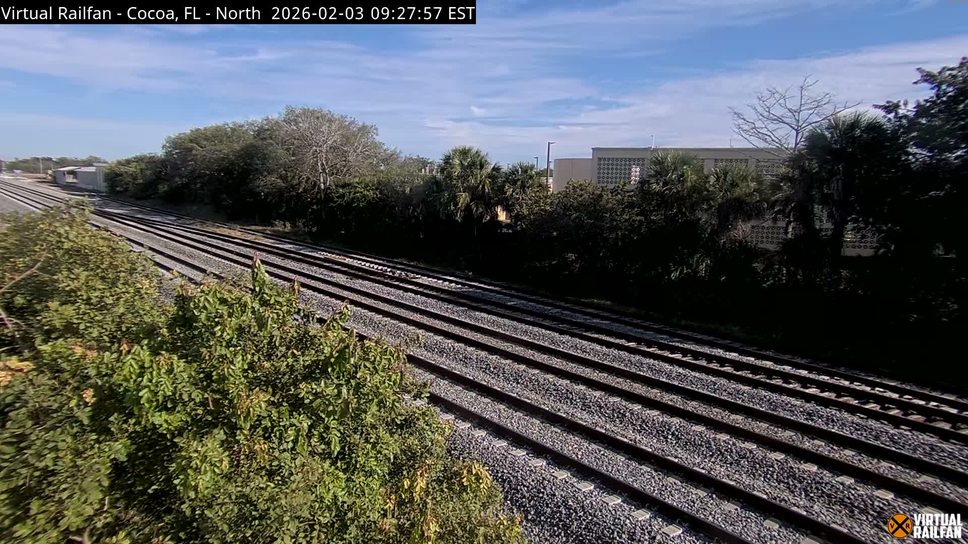 Cocoa, Florida East Coast Railway Brightline Live Cam - Cocoa, Brevard, Florida, USA