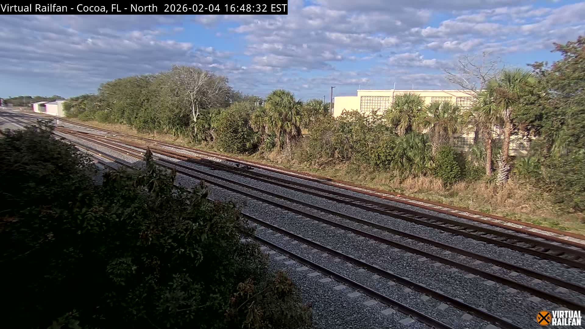 Cocoa, Florida East Coast Railway Brightline Live Cam - Cocoa, Brevard, Florida, USA