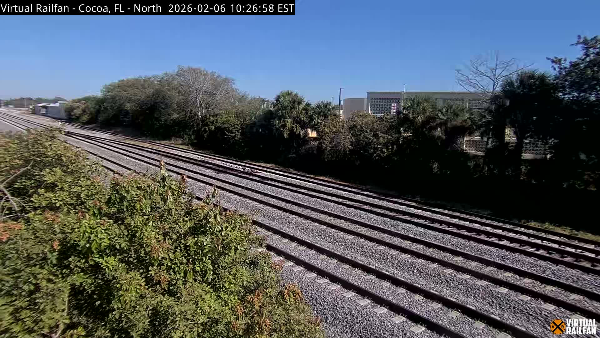 Cocoa, Florida East Coast Railway Brightline Live Cam - Cocoa, Brevard, Florida, USA