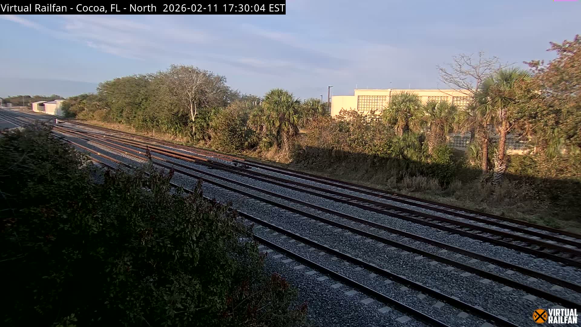 Cocoa, Florida East Coast Railway Brightline Live Cam - Cocoa, Brevard, Florida, USA