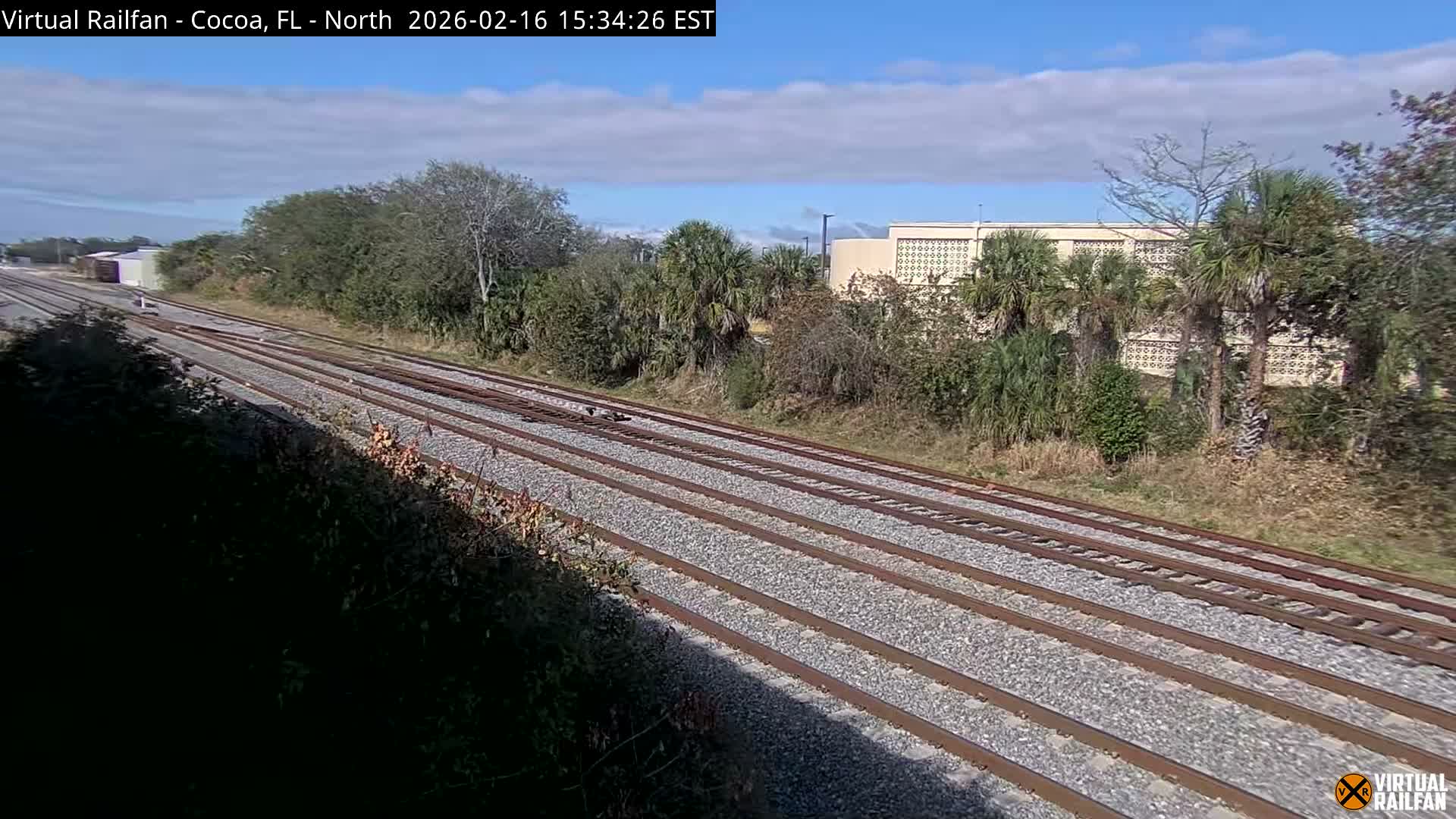 Cocoa, Florida East Coast Railway Brightline Live Cam - Cocoa, Brevard, Florida, USA