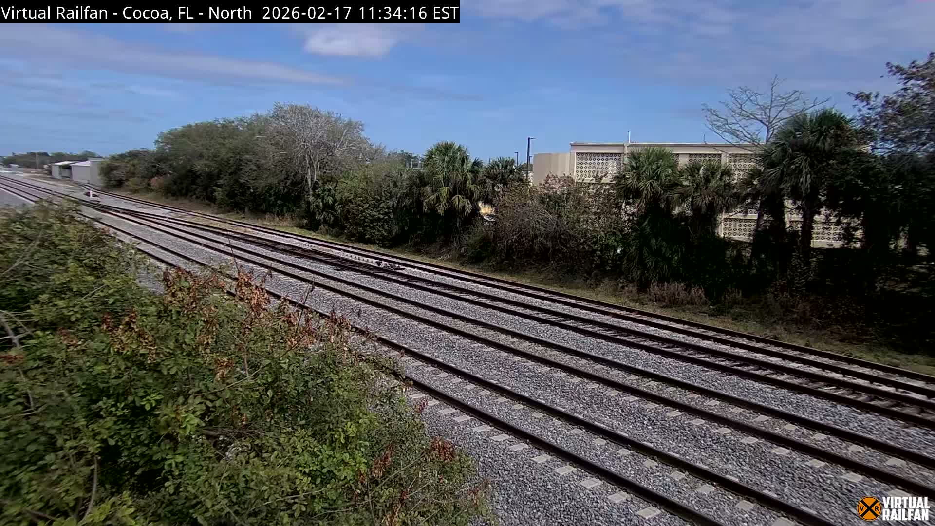 Cocoa, Florida East Coast Railway Brightline Live Cam - Cocoa, Brevard, Florida, USA