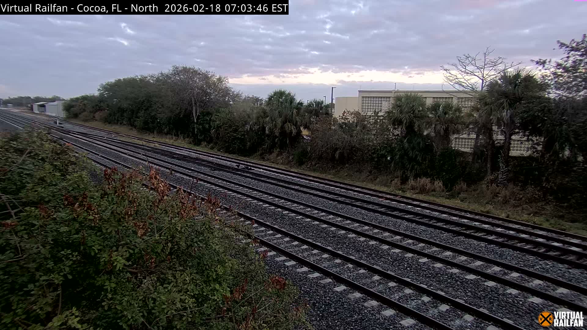 Cocoa, Florida East Coast Railway Brightline Live Cam - Cocoa, Brevard, Florida, USA