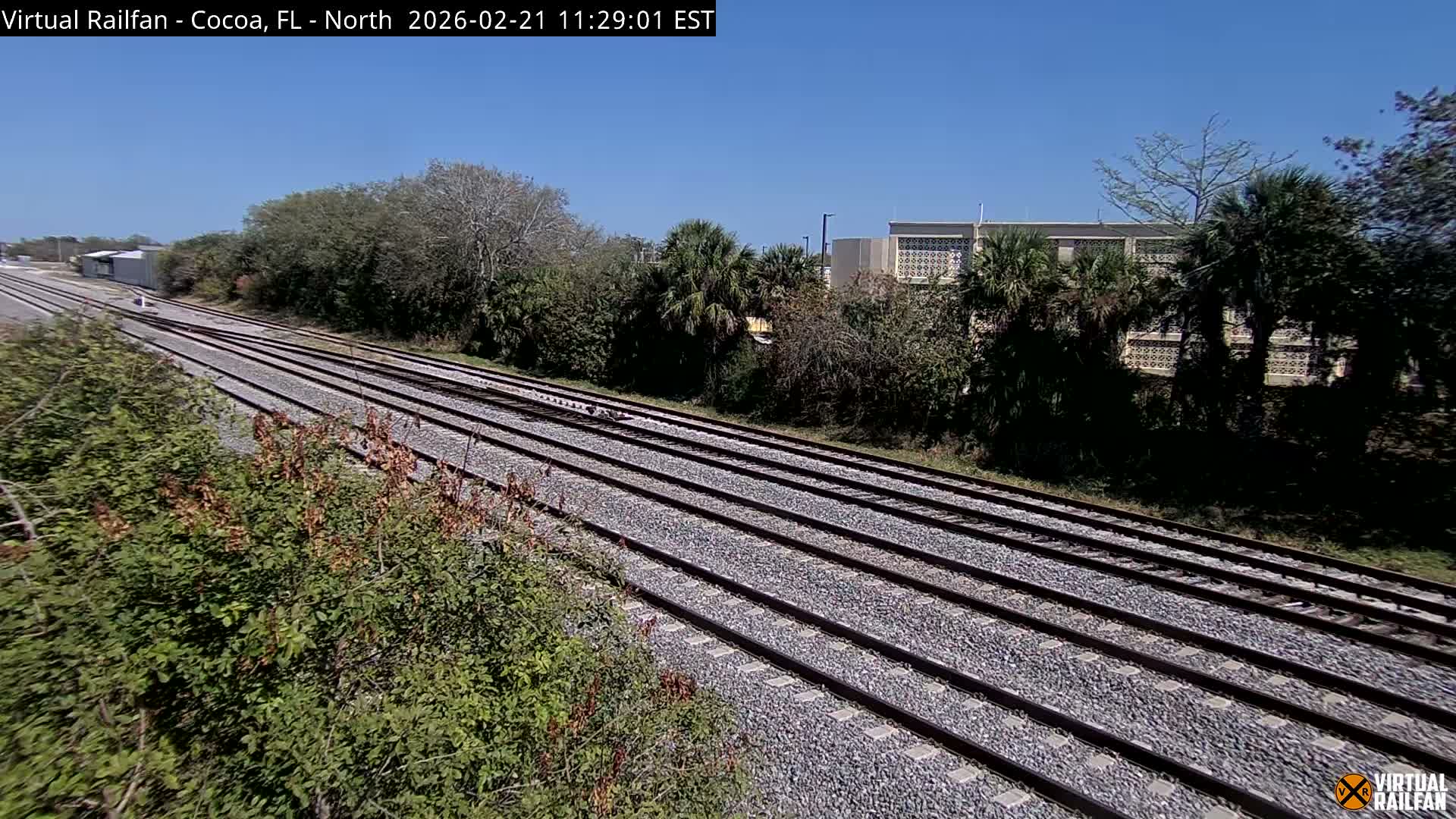 Cocoa, Florida East Coast Railway Brightline Live Cam - Cocoa, Brevard, Florida, USA