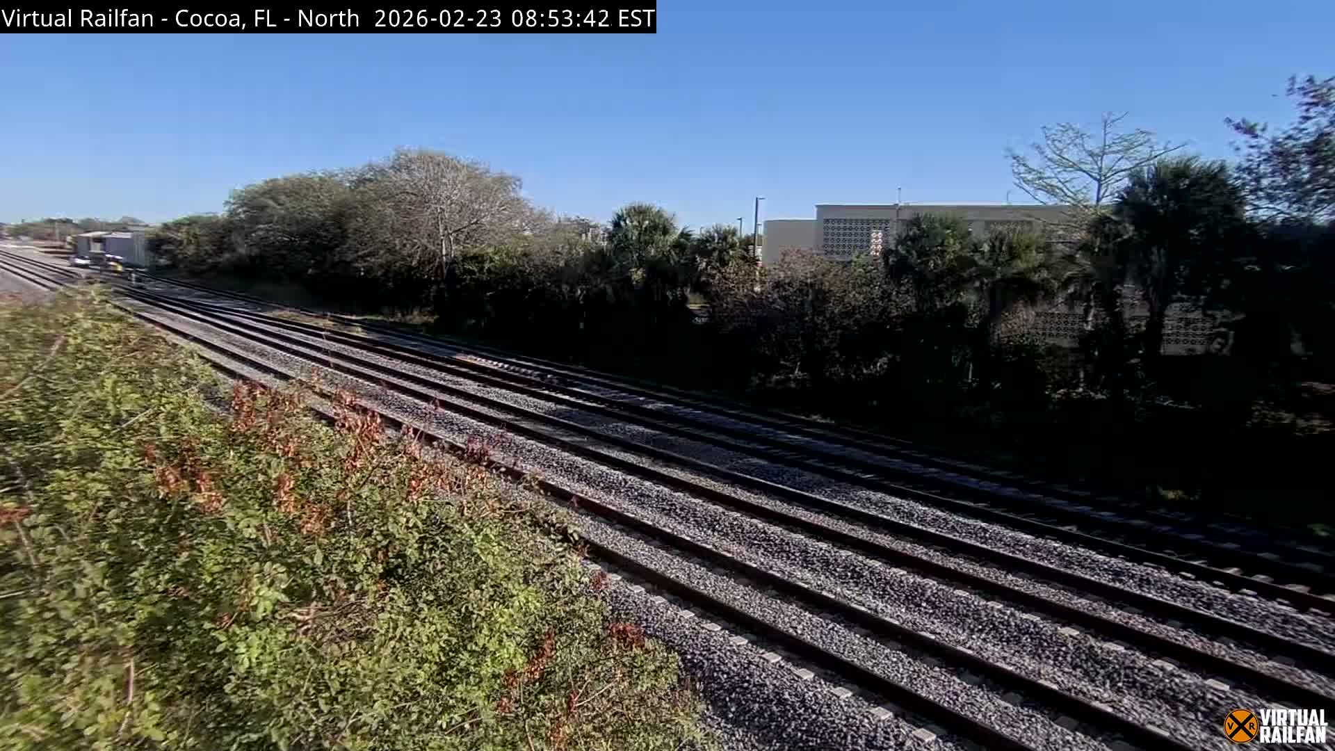 Cocoa, Florida East Coast Railway Brightline Live Cam - Cocoa, Brevard, Florida, USA