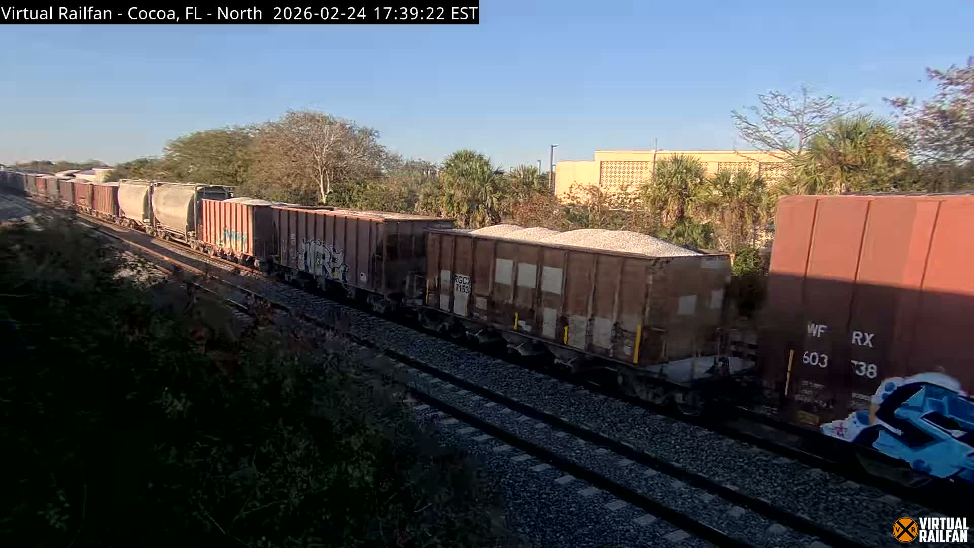 Cocoa, Florida East Coast Railway Brightline Live Cam - Cocoa, Brevard, Florida, USA