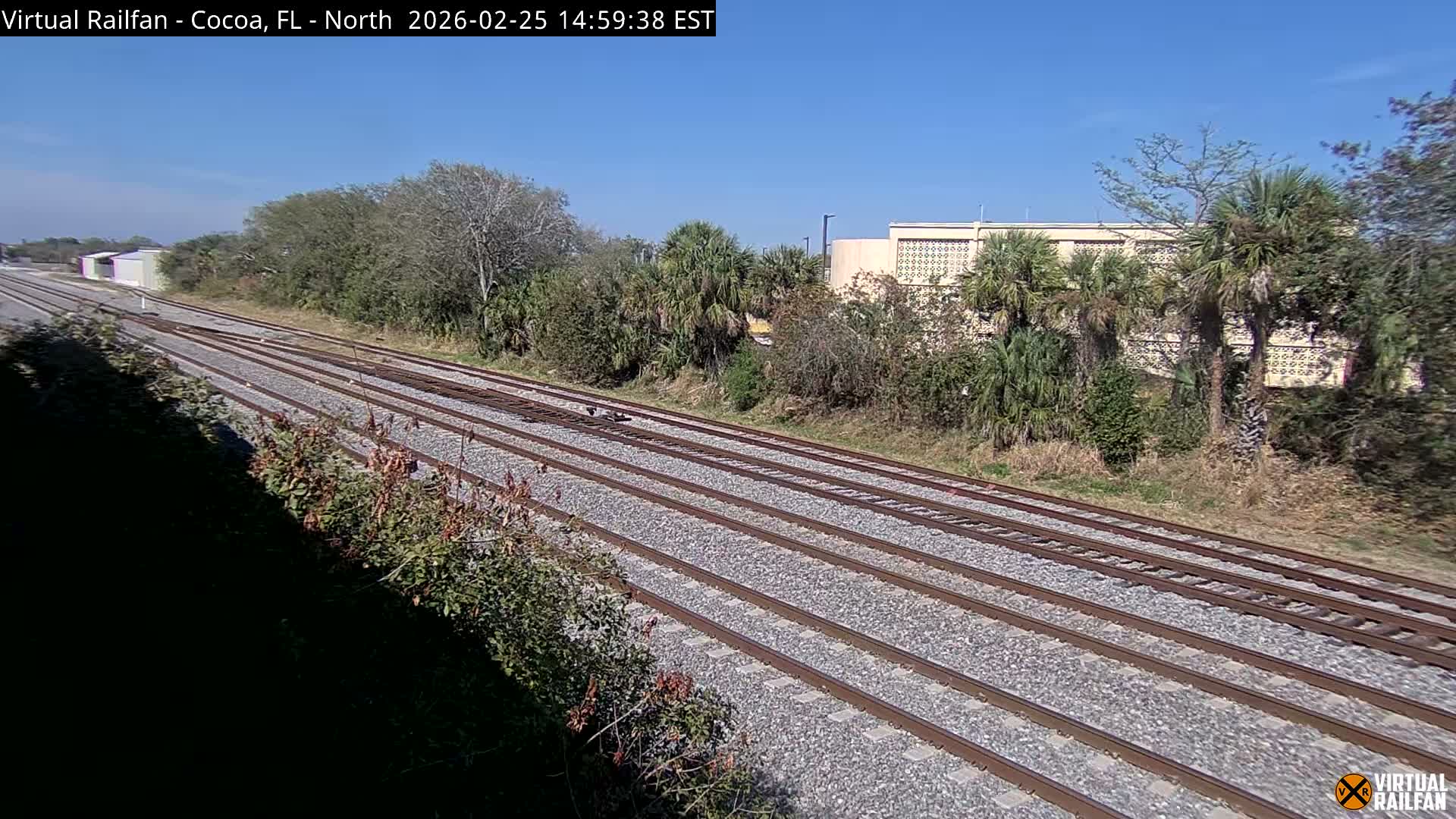 Cocoa, Florida East Coast Railway Brightline Live Cam - Cocoa, Brevard, Florida, USA