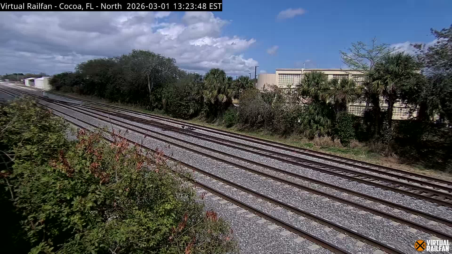 Cocoa, Florida East Coast Railway Brightline Live Cam - Cocoa, Brevard, Florida, USA