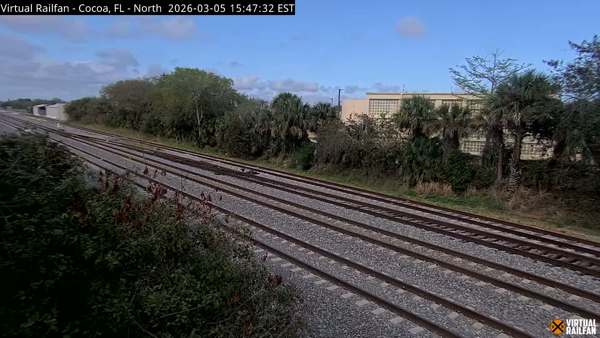 Cocoa, Florida East Coast Railway Brightline Live Cam - Cocoa, Brevard, Florida, USA