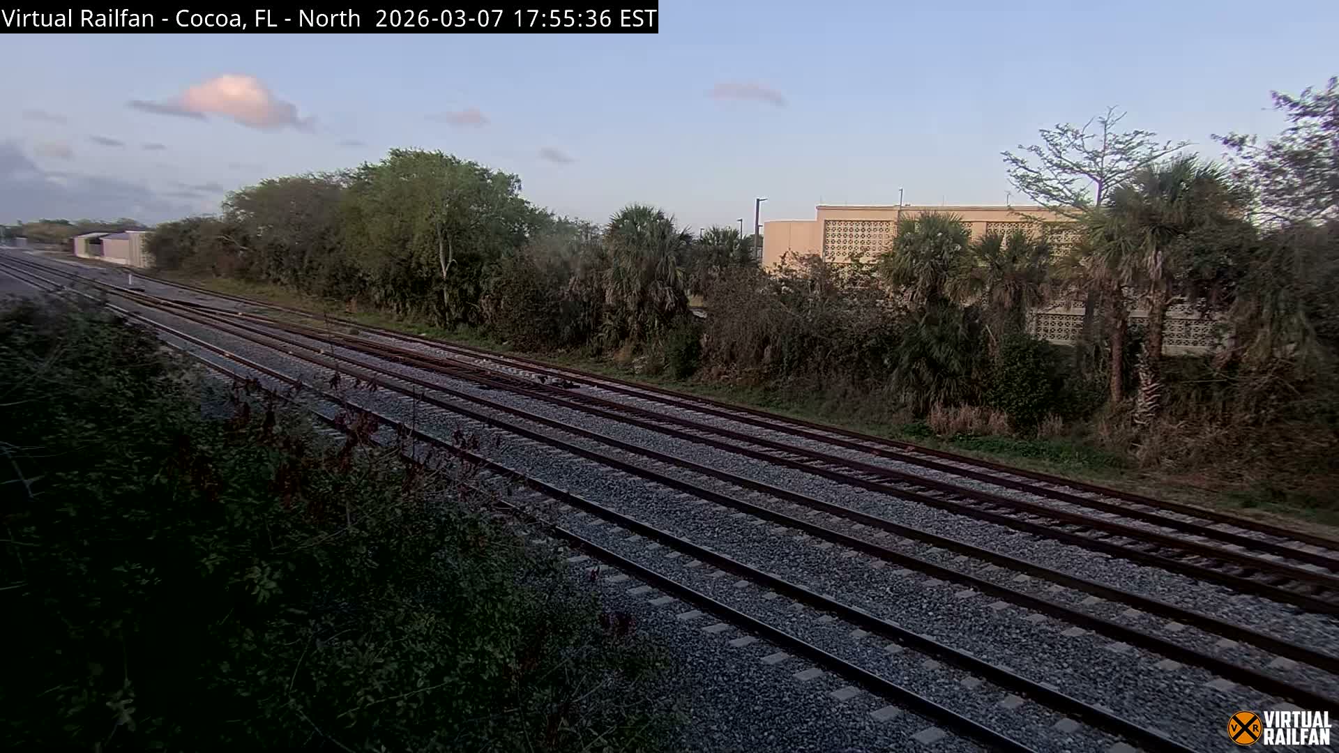Cocoa, Florida East Coast Railway Brightline Live Cam - Cocoa, Brevard, Florida, USA