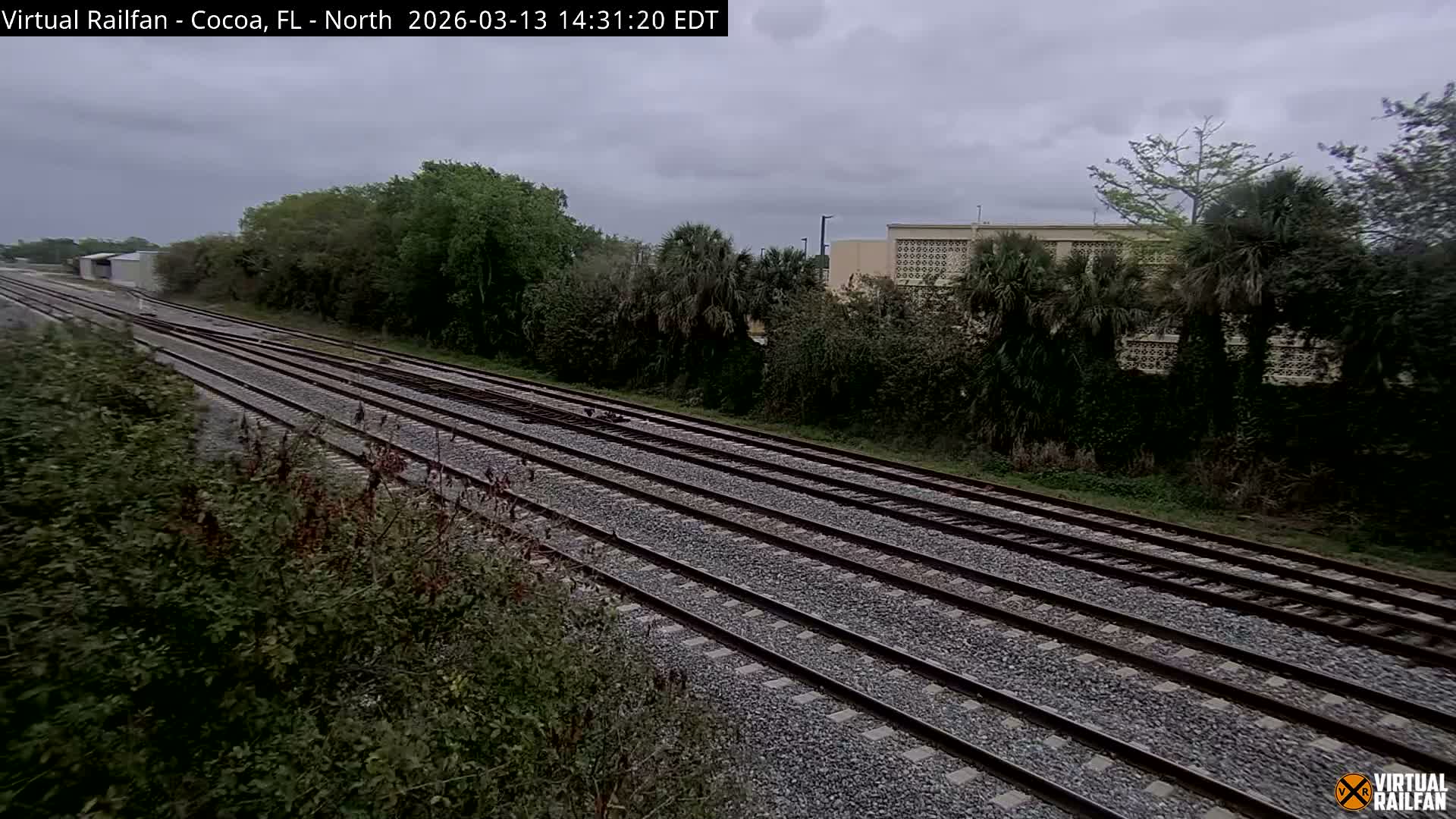Cocoa, Florida East Coast Railway Brightline Live Cam - Cocoa, Brevard, Florida, USA