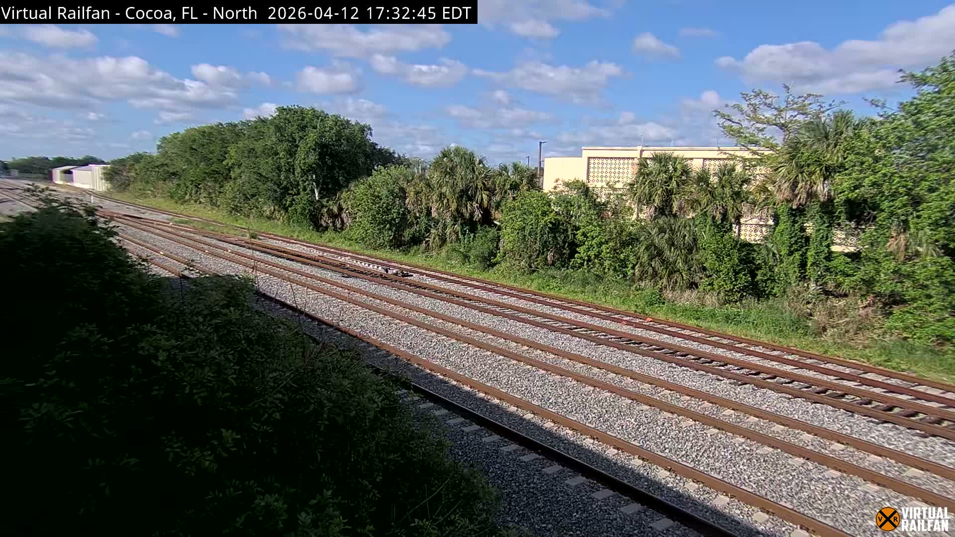 Cocoa, Florida East Coast Railway Brightline Live Cam - Cocoa, Brevard, Florida, USA