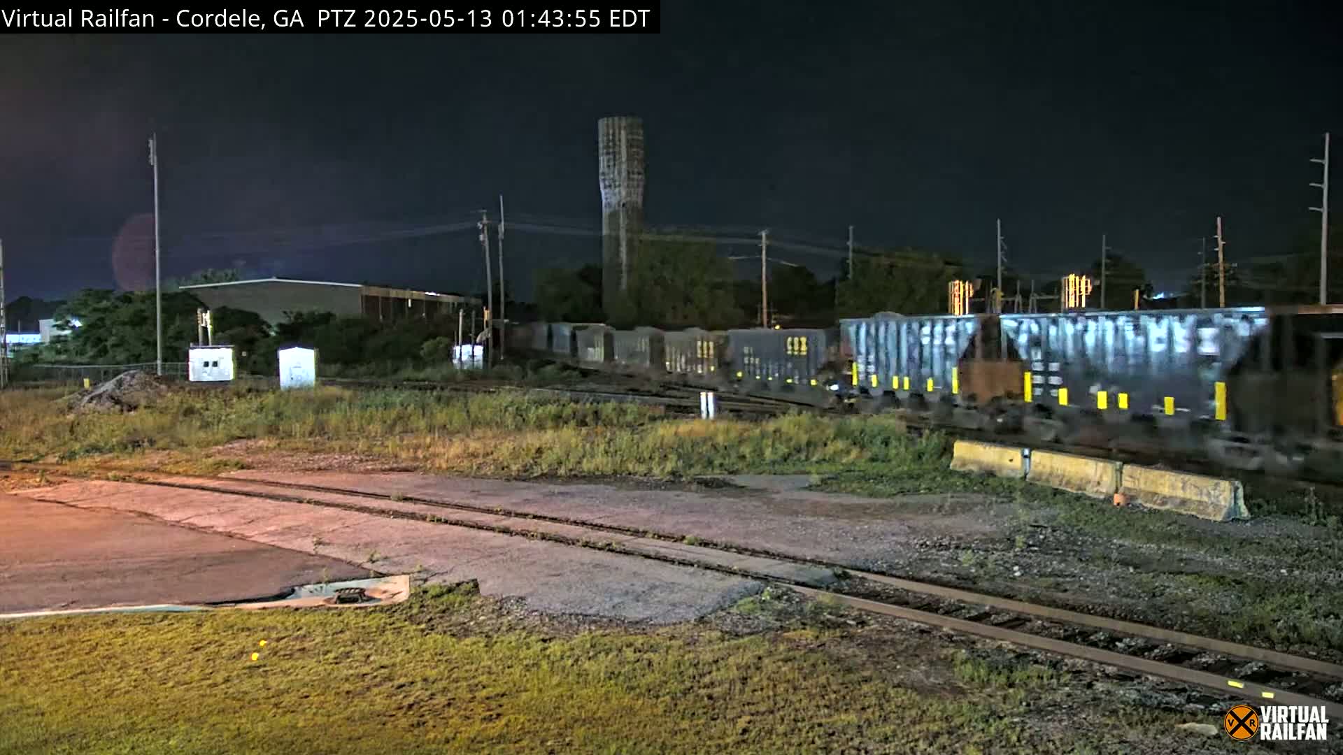 Cordele Railway Park &  CSX/NS&NOG Trains Junction Live Cam - Cordele, Crisp, Georgia, USA | Virtual Railfan  LIVE ! 2025-03-09 23:19