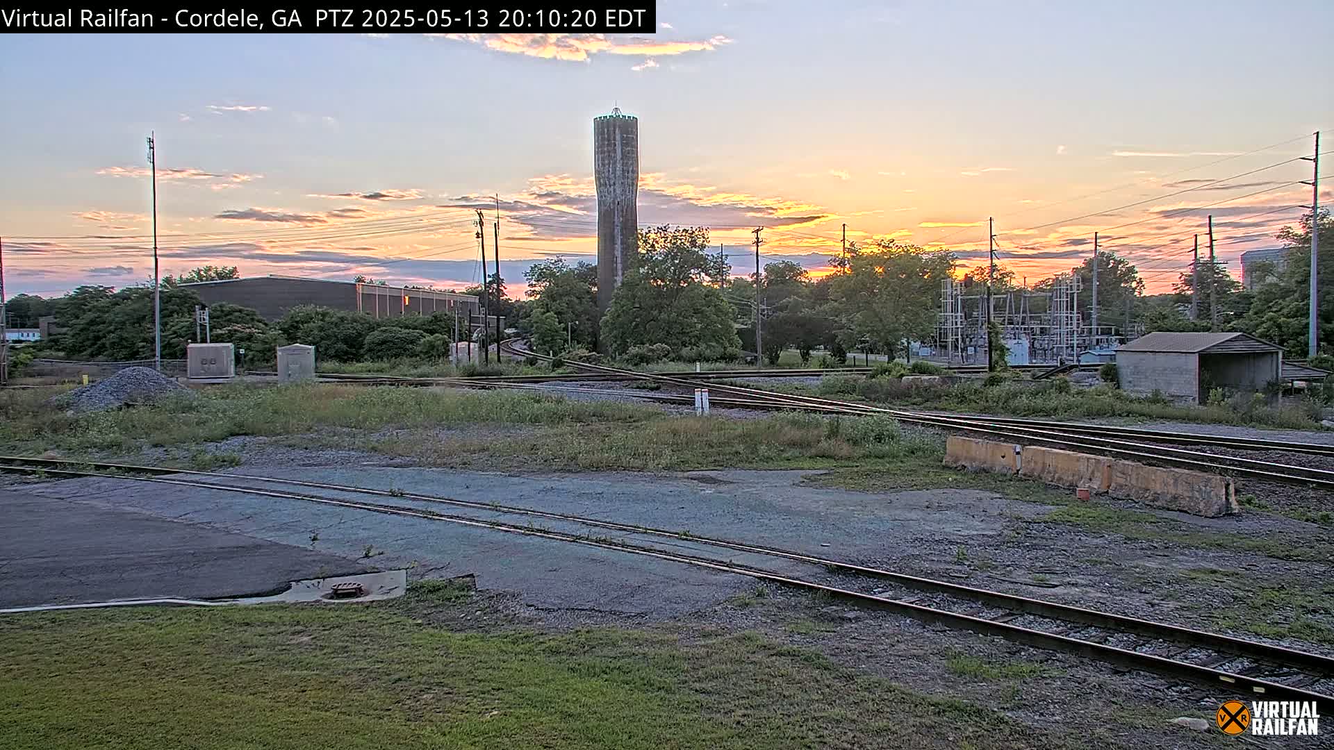 Cordele Railway Park &  CSX/NS&NOG Trains Junction Live Cam - Cordele, Crisp, Georgia, USA | Virtual Railfan  LIVE ! 2025-03-09 23:19