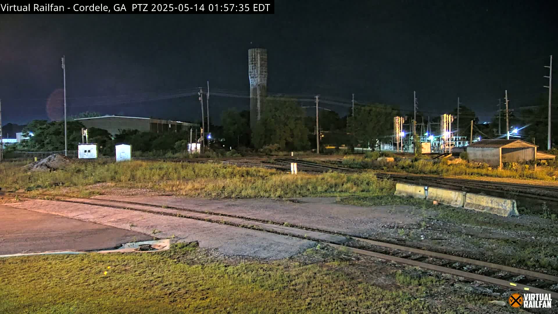 Cordele Railway Park &  CSX/NS&NOG Trains Junction Live Cam - Cordele, Crisp, Georgia, USA | Virtual Railfan  LIVE ! 2025-03-09 23:19