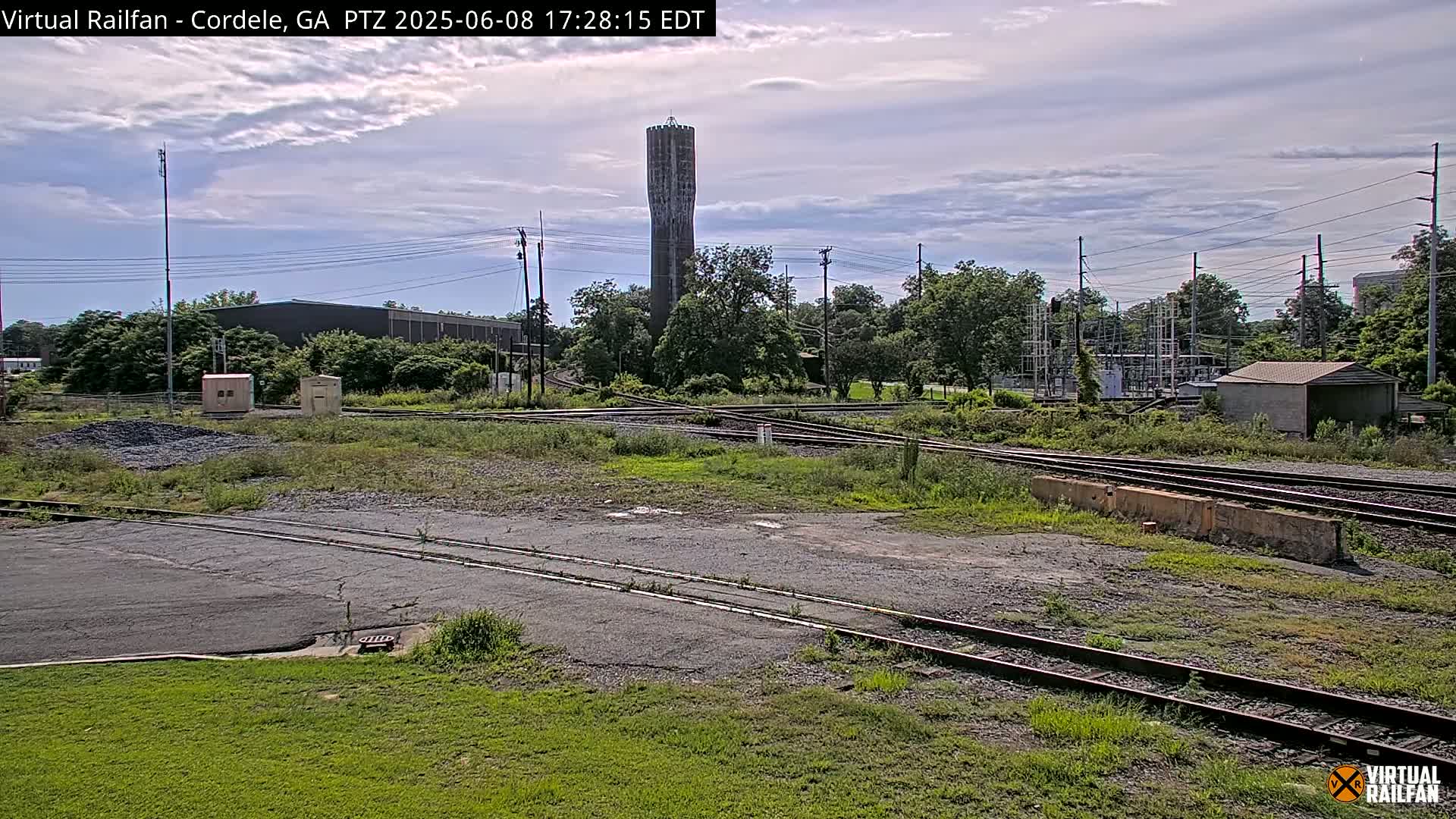 Cordele Railway Park &  CSX/NS&NOG Trains Junction Live Cam - Cordele, Crisp, Georgia, USA | Virtual Railfan  LIVE ! 2025-03-09 23:19
