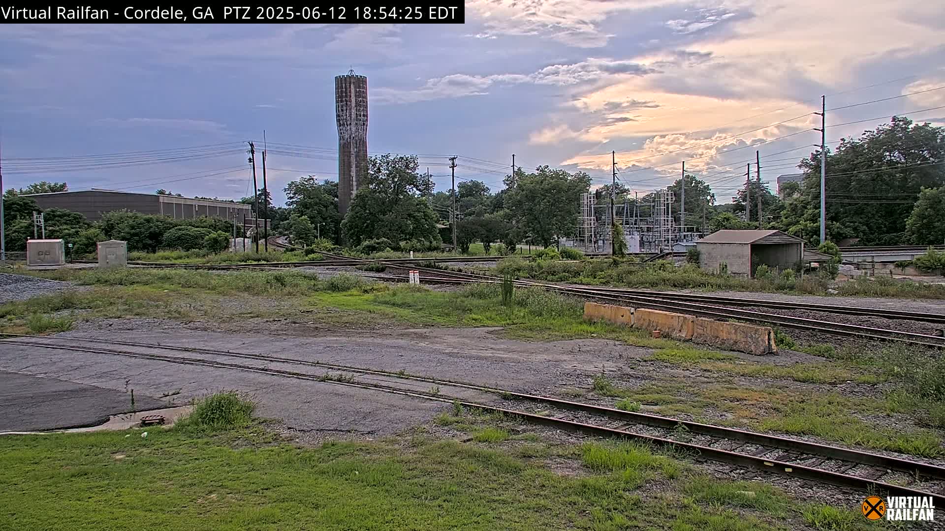 Cordele Railway Park &  CSX/NS&NOG Trains Junction Live Cam - Cordele, Crisp, Georgia, USA | Virtual Railfan  LIVE ! 2025-03-09 23:19