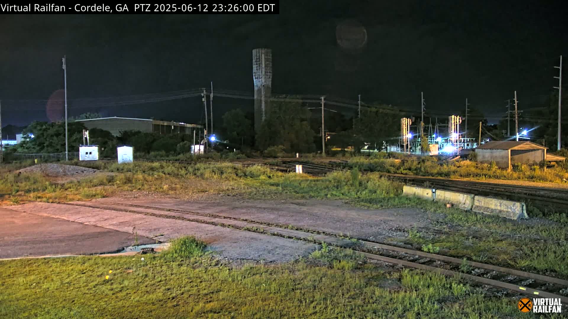 Cordele Railway Park &  CSX/NS&NOG Trains Junction Live Cam - Cordele, Crisp, Georgia, USA | Virtual Railfan  LIVE ! 2025-03-09 23:19